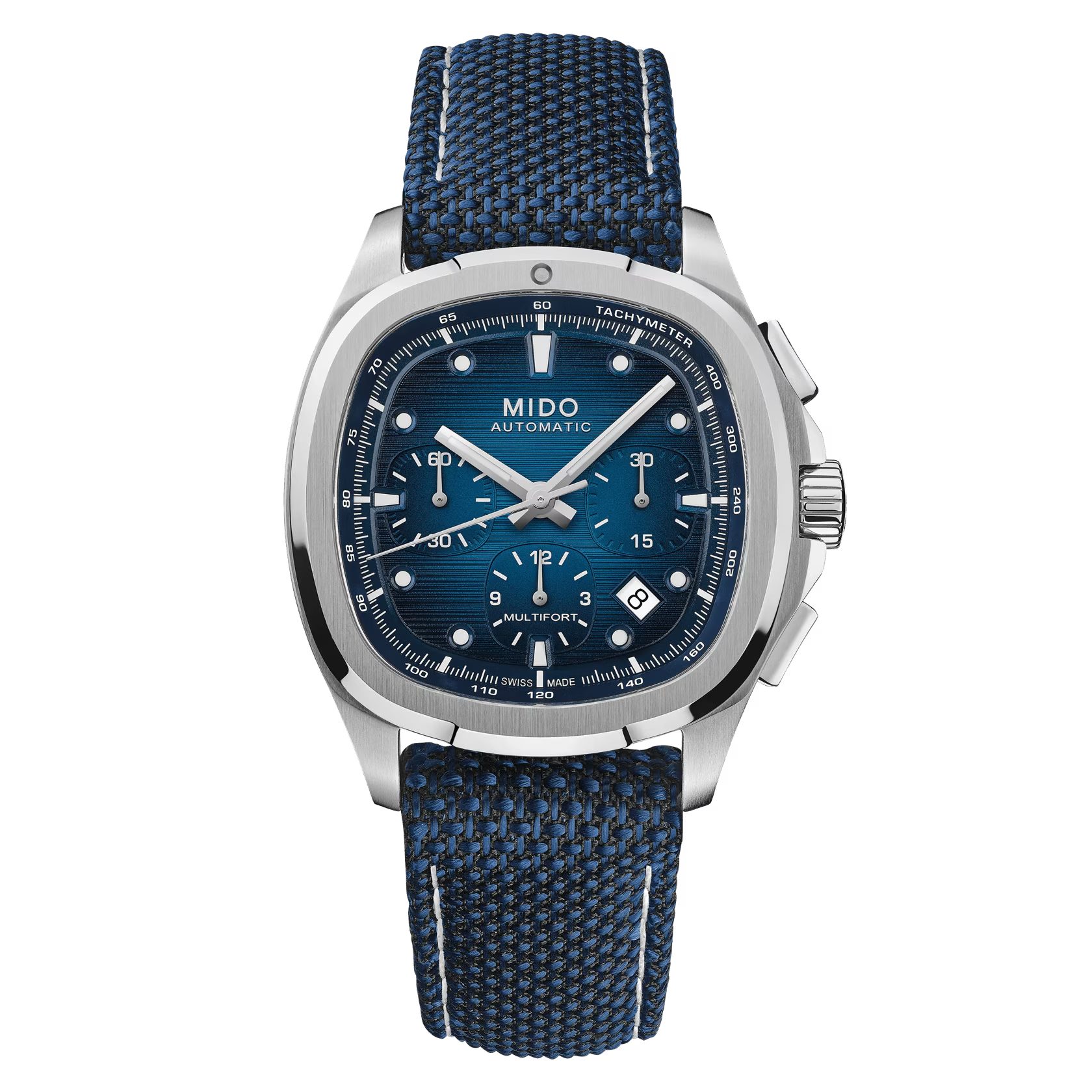 Mido Schweizer Uhr Herrenuhr MIDO Multifort TV Chronograph Automatik mit Wechselarmband