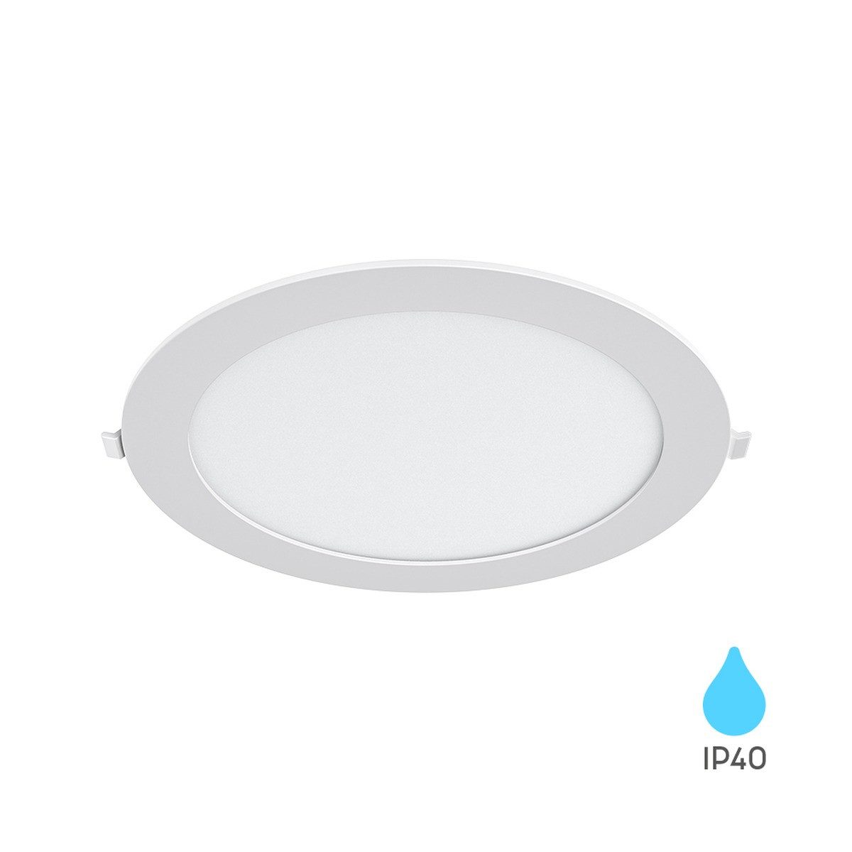 Braytron LED Einbaustrahler Einbauspot Panel Led 18W flach 205mm weiß 1760 Lumen, LED fest integriert, kaltweiß, Neutralweiß, 3CCT, Warmweiß, Intrigierter Trafo, 230V Anschluss, Flach, 3CCT Technologie