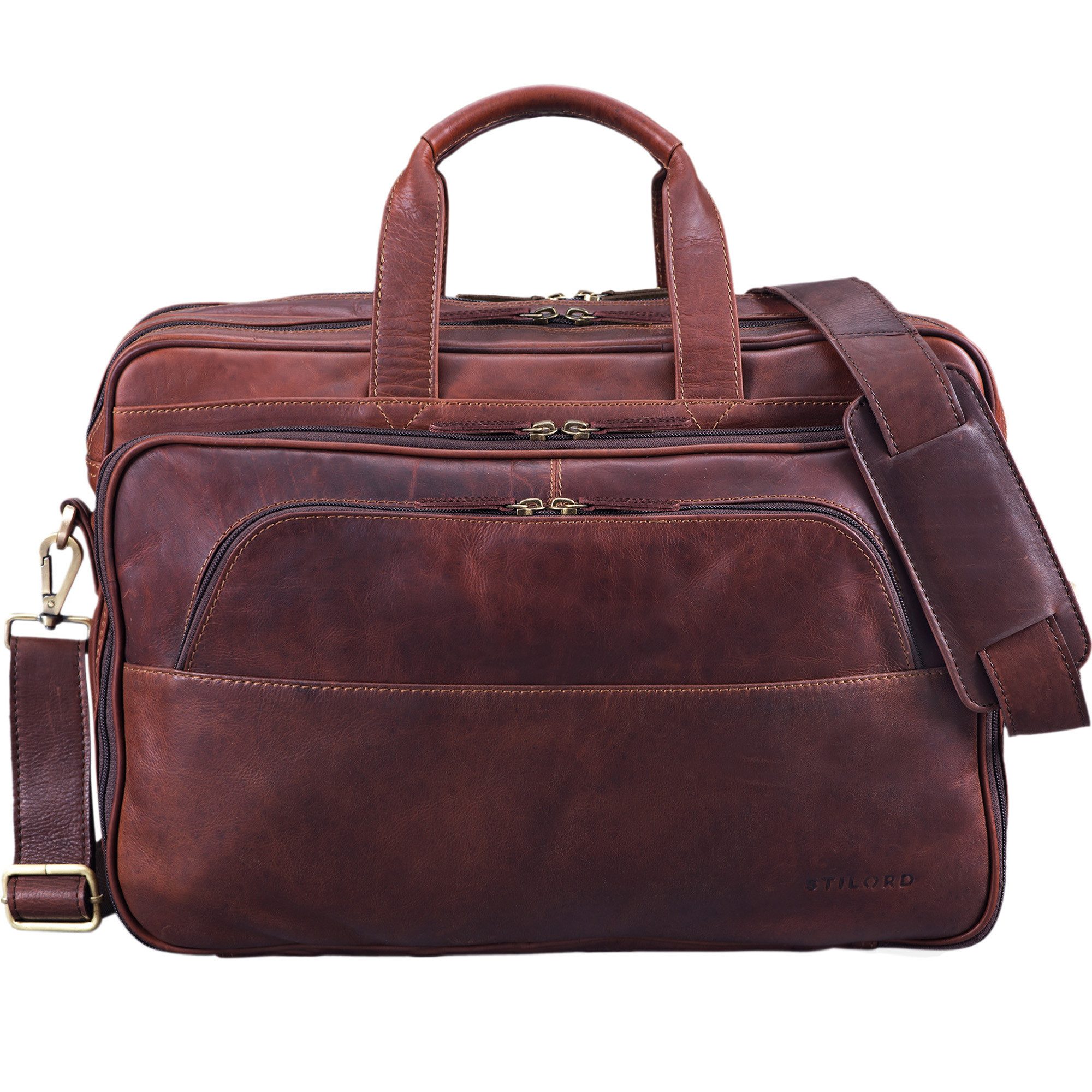 STILORD Aktentasche "Artemis" Vintage Lehrertasche Leder Aktentasche