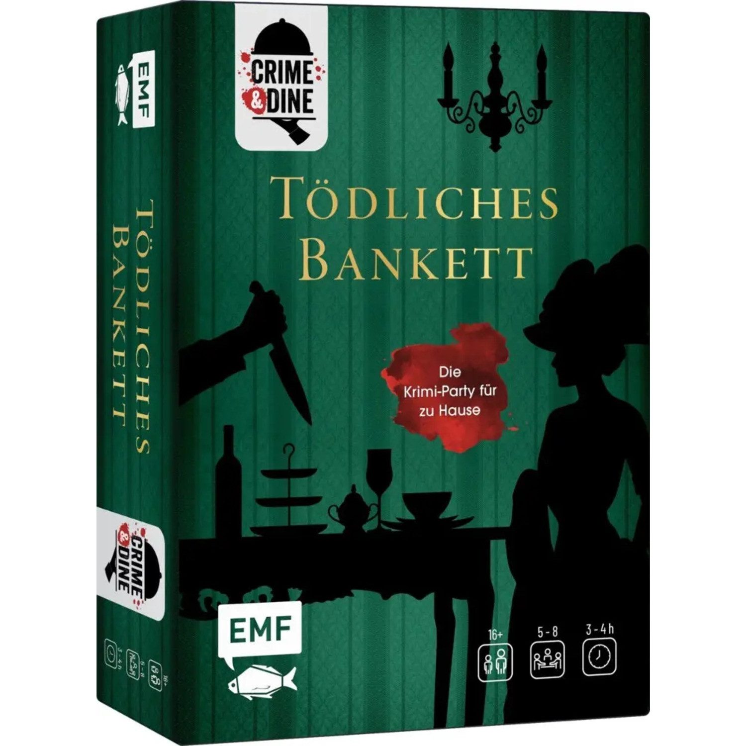 Michael Fischer Spiel Crime & Dine - Das Krimi-Dinner-Set: Tödliches Bankett