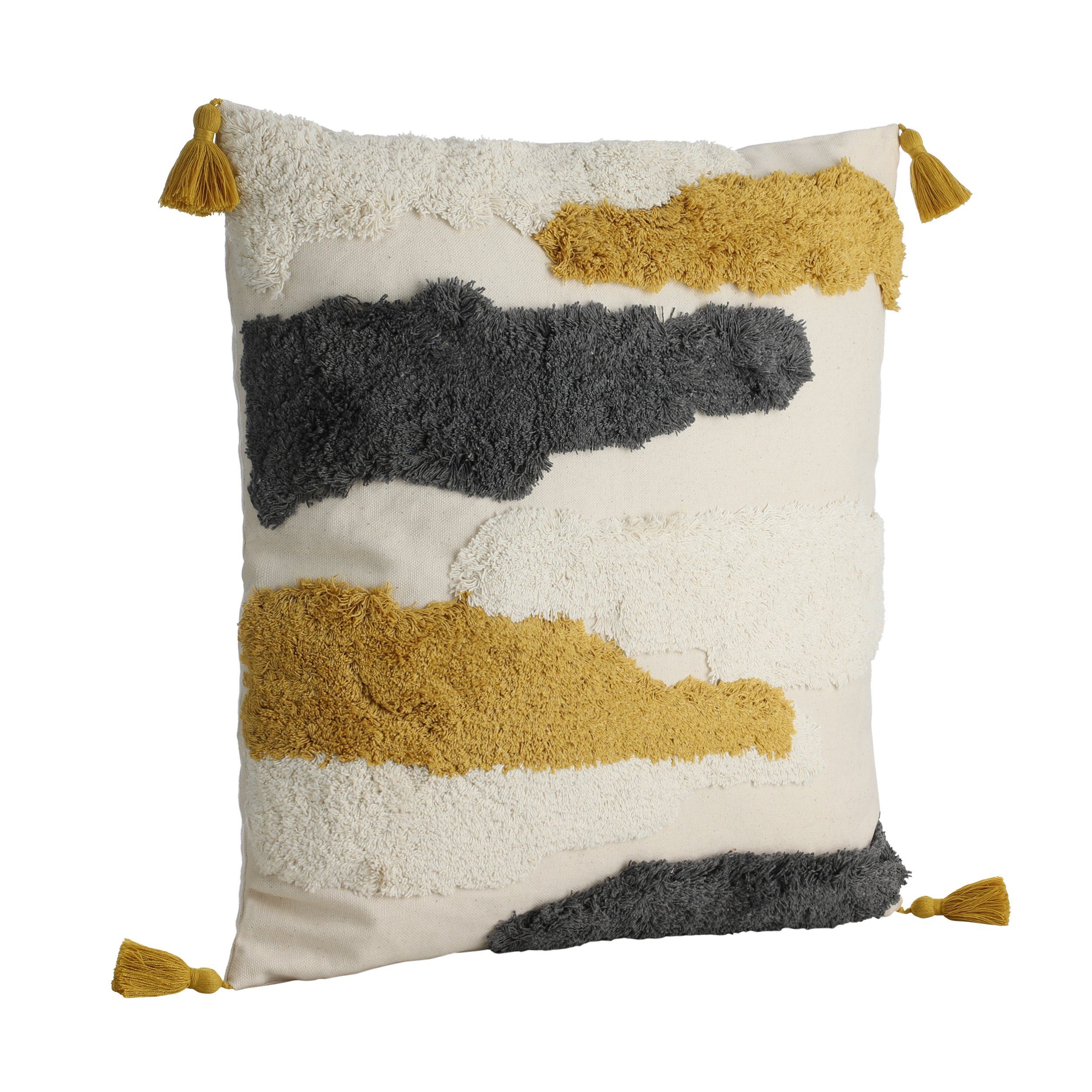 EGLO Living Dekokissen Chevery, Industrial Vintage, Dekokissen aus Baumwolle und Polyester, 45x45 cm