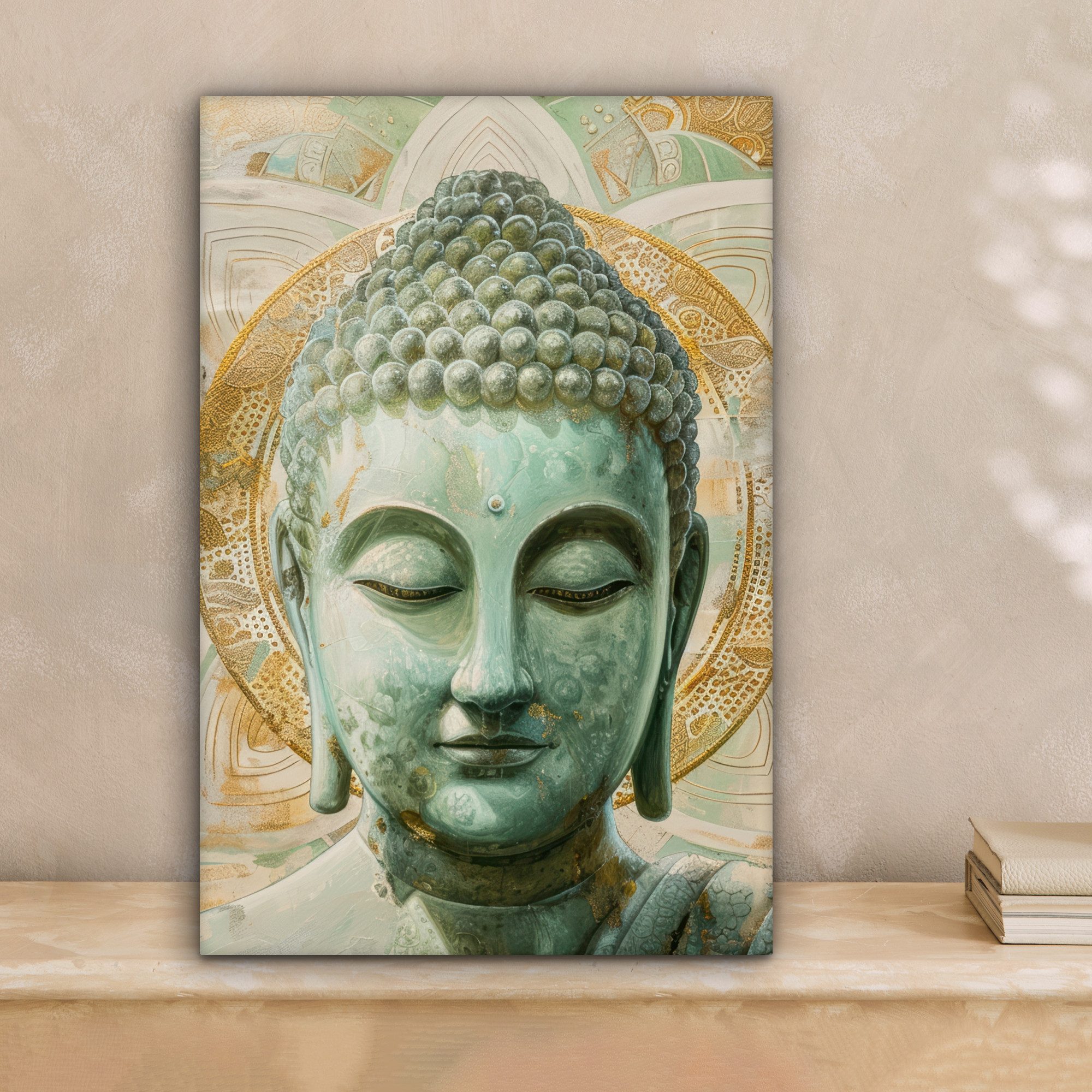 OneMillionCanvasses® Leinwandbild Buddha - Mandala - günstig online kaufen