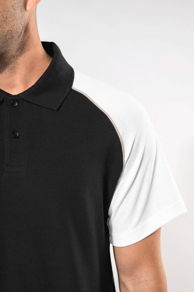 Kariban Poloshirt Herren Baseball Kurzarm Poloshirt