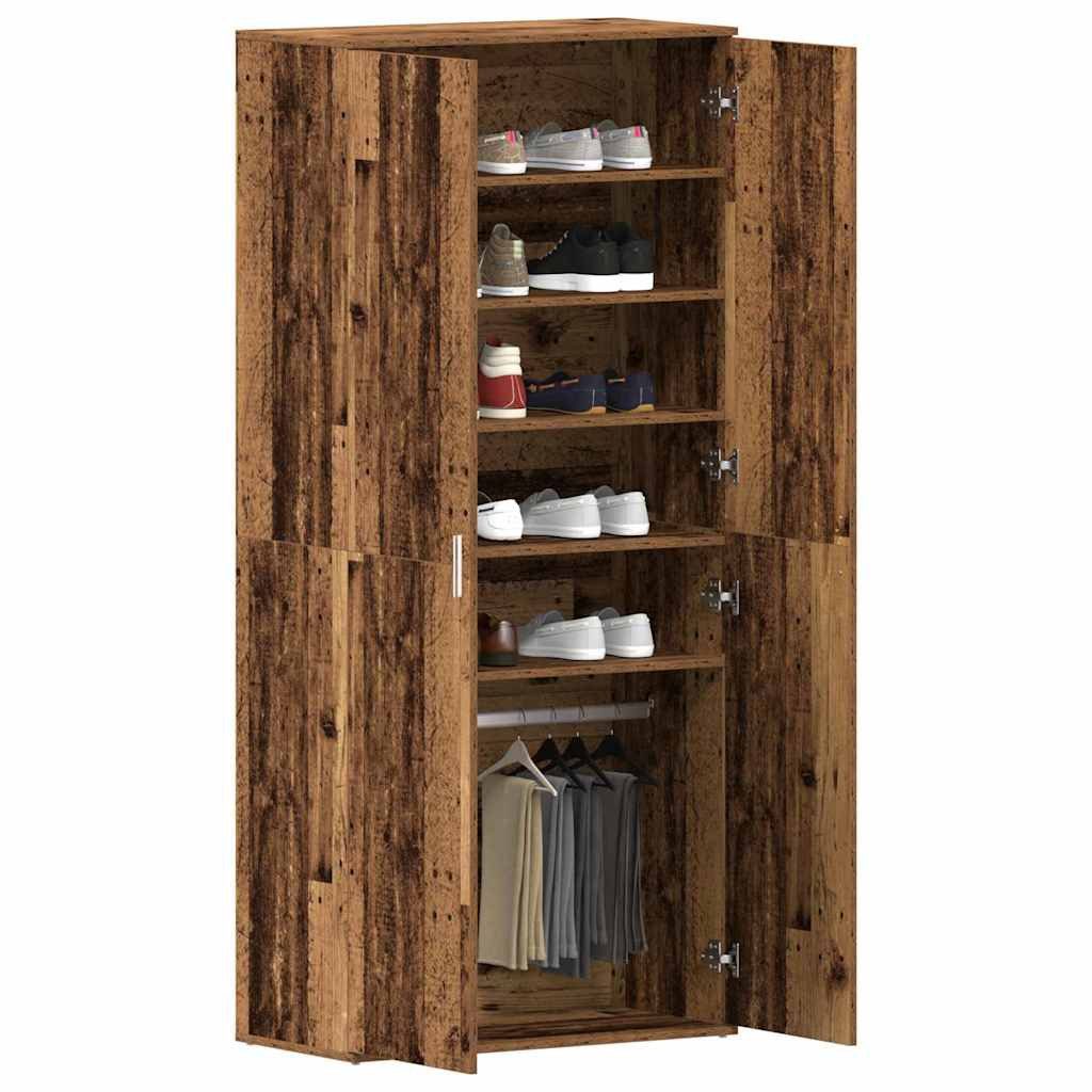 vidaXL Schuhregal Schuhschrank mit Tür Braun günstig online kaufen