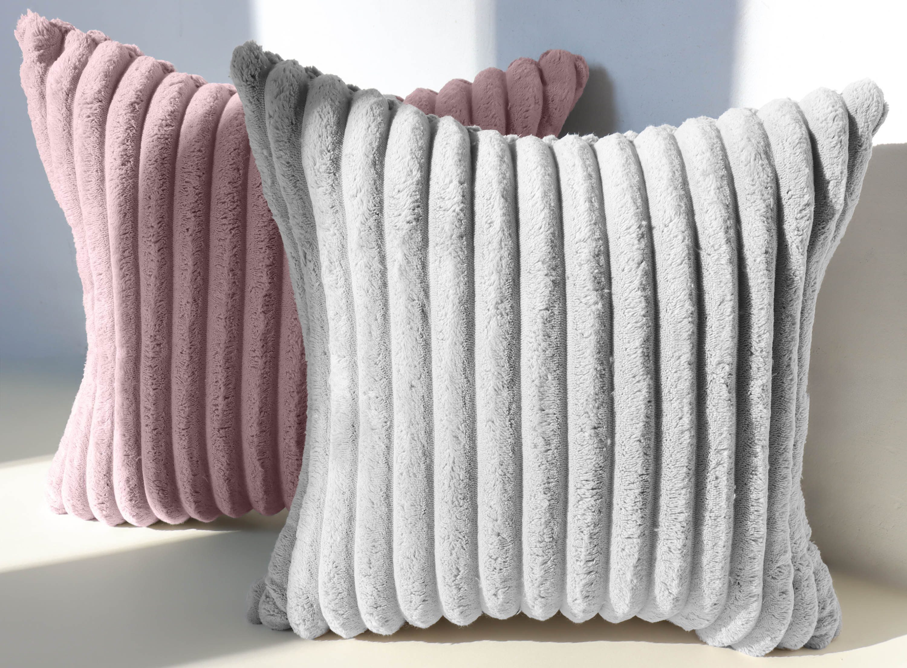 Amilian Kissenbezüge 2er Set - Dekokissenbezug - Kissenhüllen - Zierkissenbezüge, (2 Stück), (40x40 cm) Kissenbezug für Sofa, Dekokissen, Kissen, Zierkissen