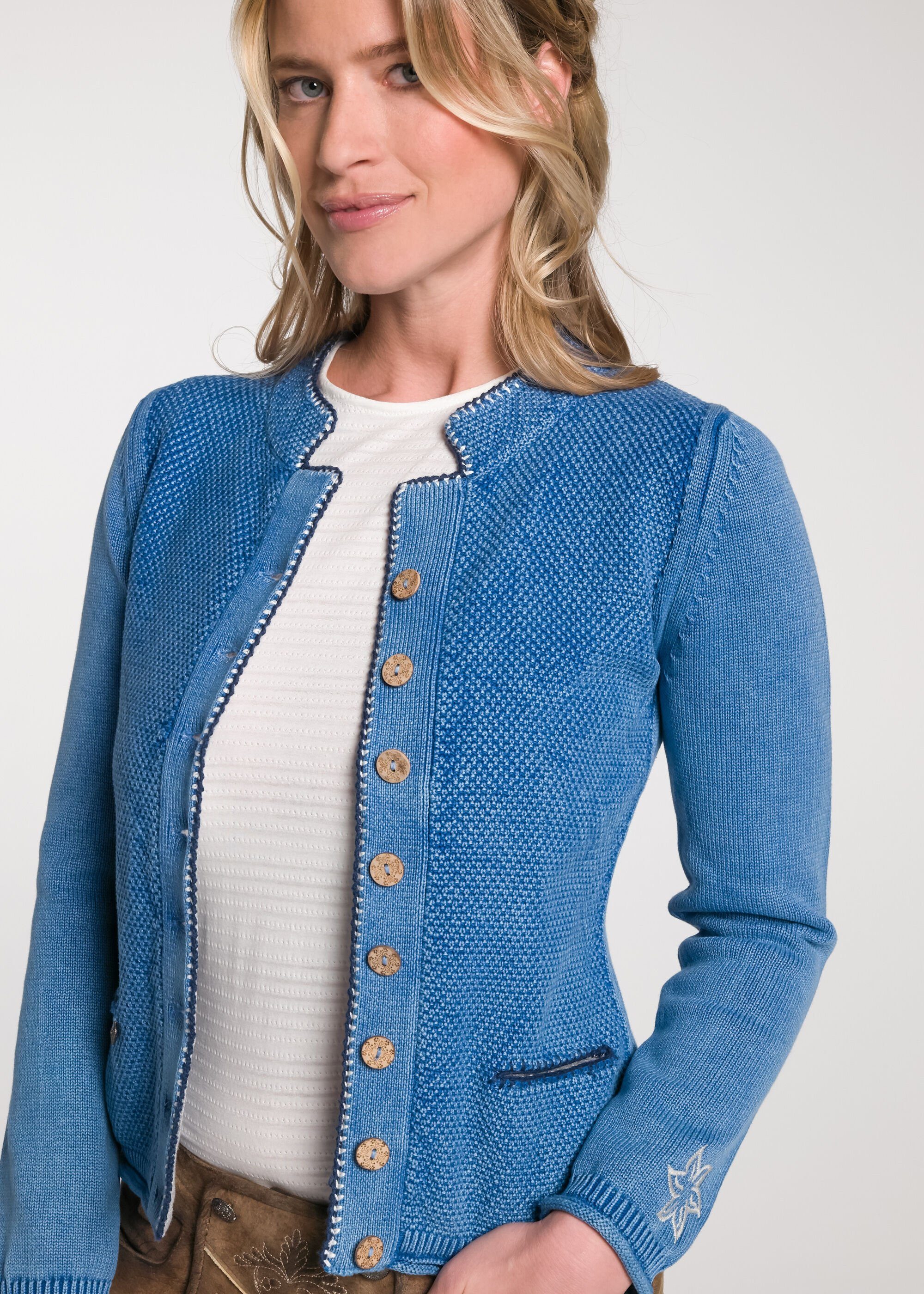Spieth & Wensky Trachtenstrickjacke Tarana (1-tlg) mit Stickerei