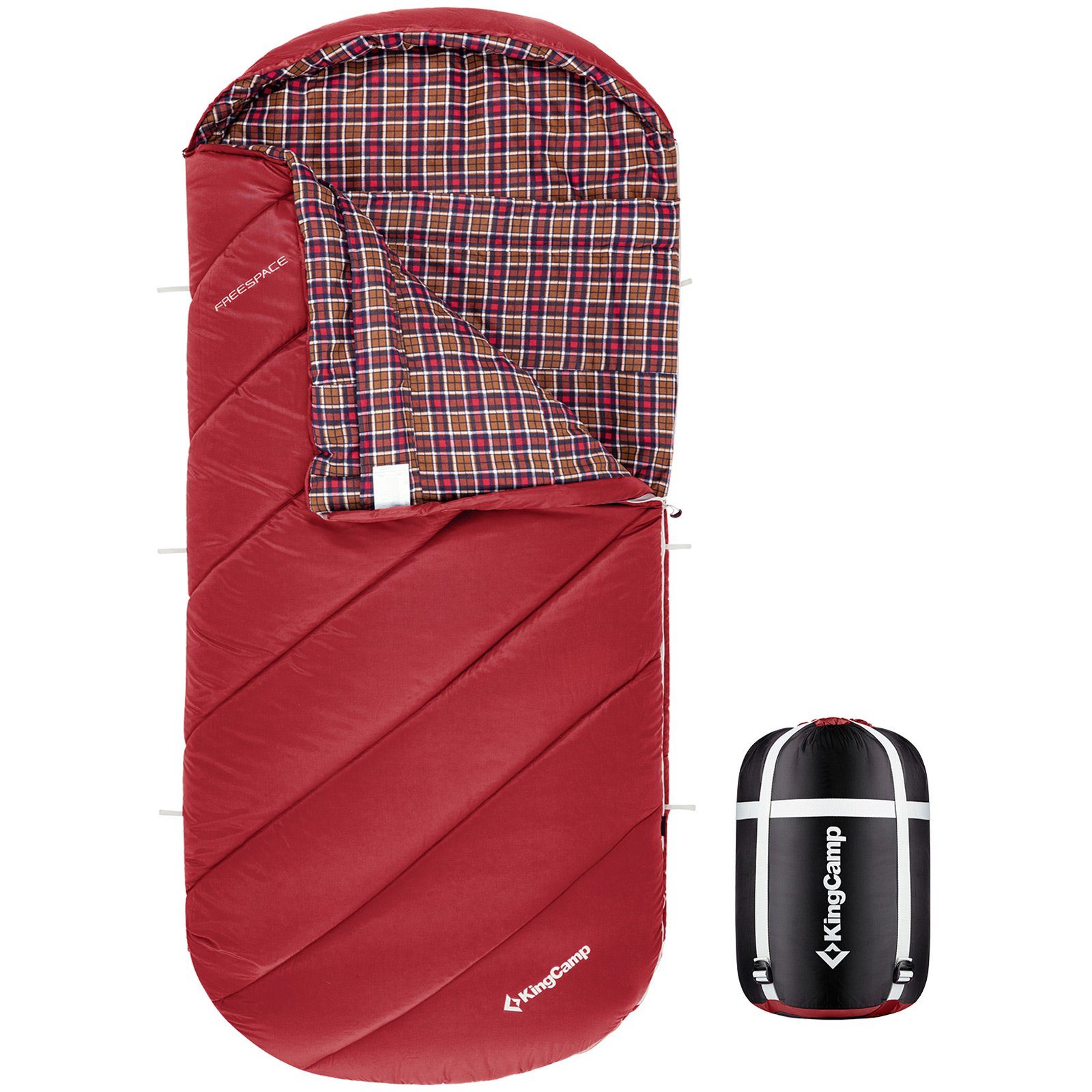 KingCamp Mumienschlafsack Deckenschlafsack Freespace 250 Winter, Schlafsack günstig online kaufen