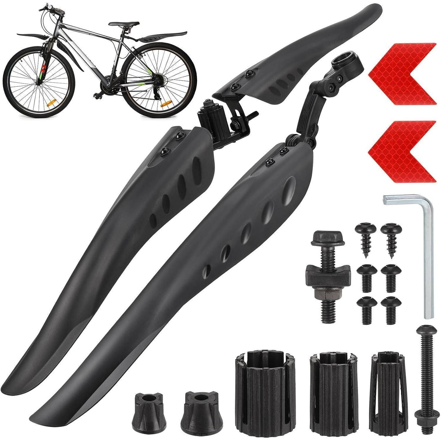 Schutzblech Fahrrad Schutzblech Set Universal Mountainbike Reflektoren 24-29 Zoll