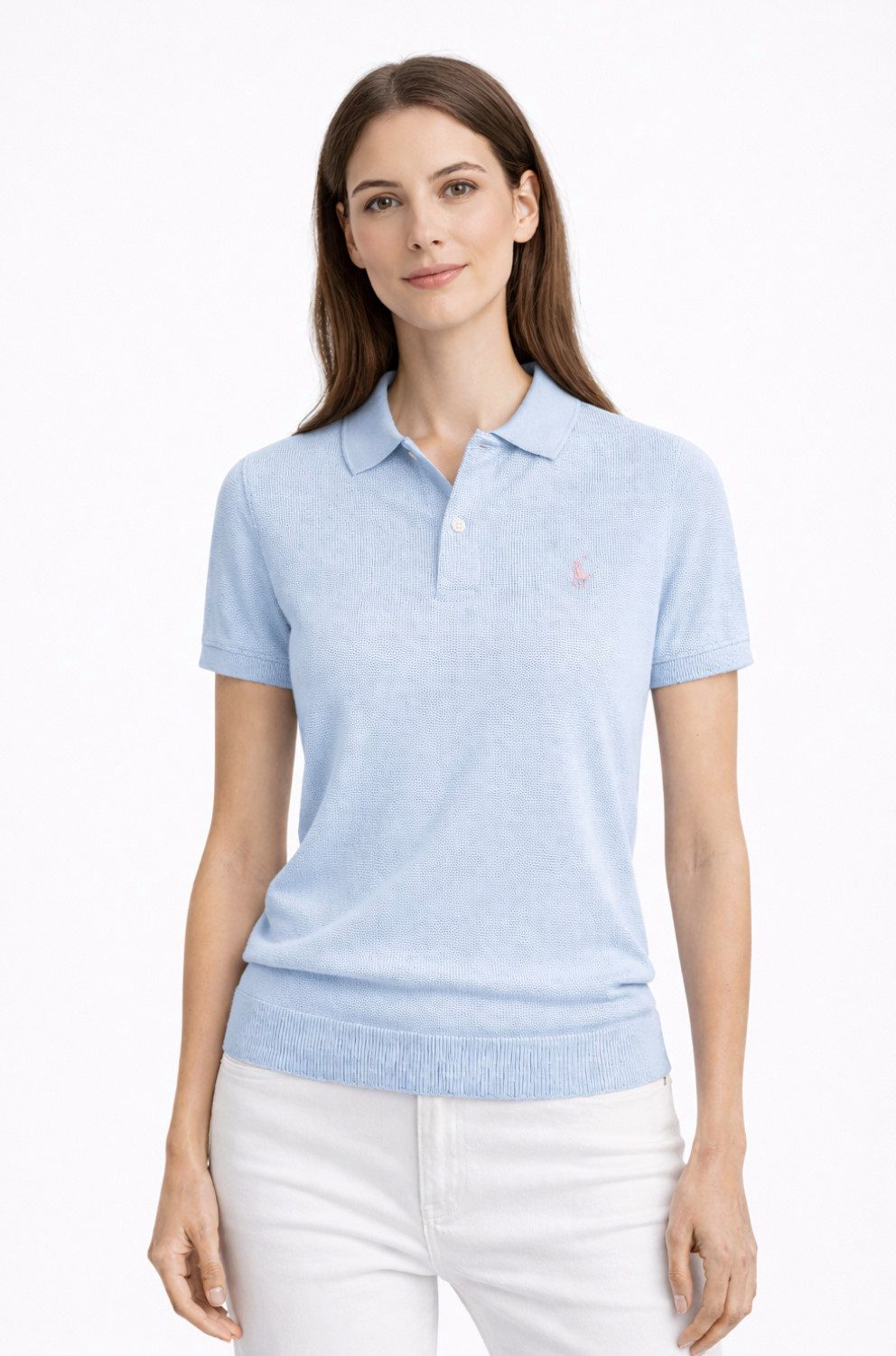 Polo Ralph Lauren Poloshirt Damen Strick Polo Hemd Pima-Baumwolle sofortige Authentifizierung über das Ralph Lauren-System möglich