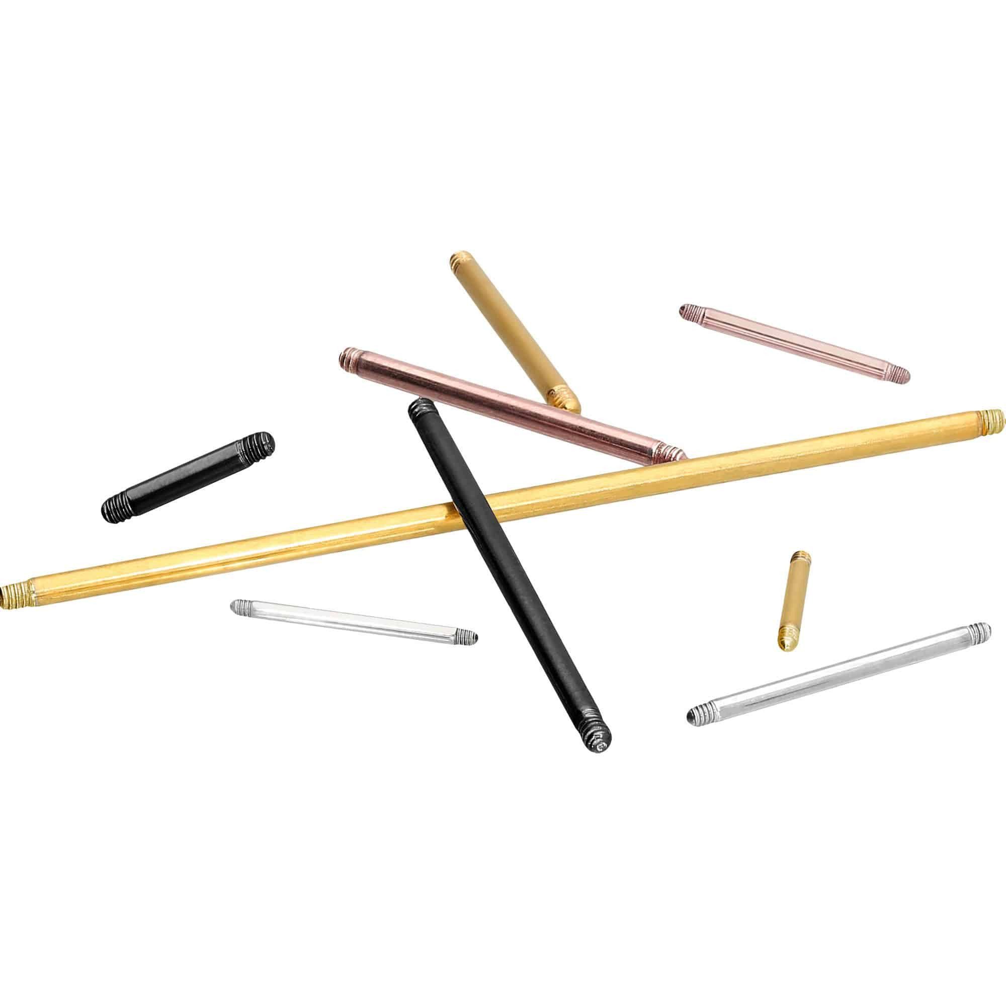 PIERCINGLINE Brustwarzenpiercing Chirurgenstahl Barbell ohne Kugeln (Barbel günstig online kaufen