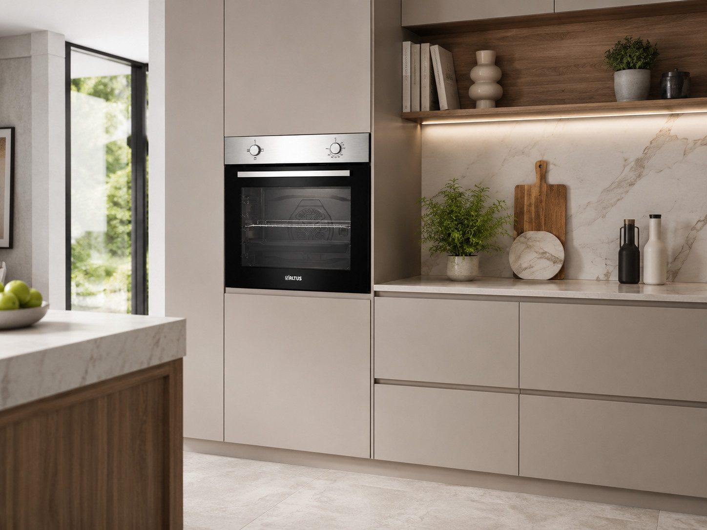 altus Backofen Altus Einbaubackofen BSN1200RX mit 74 Liter Garraumvolumen, mit Nein