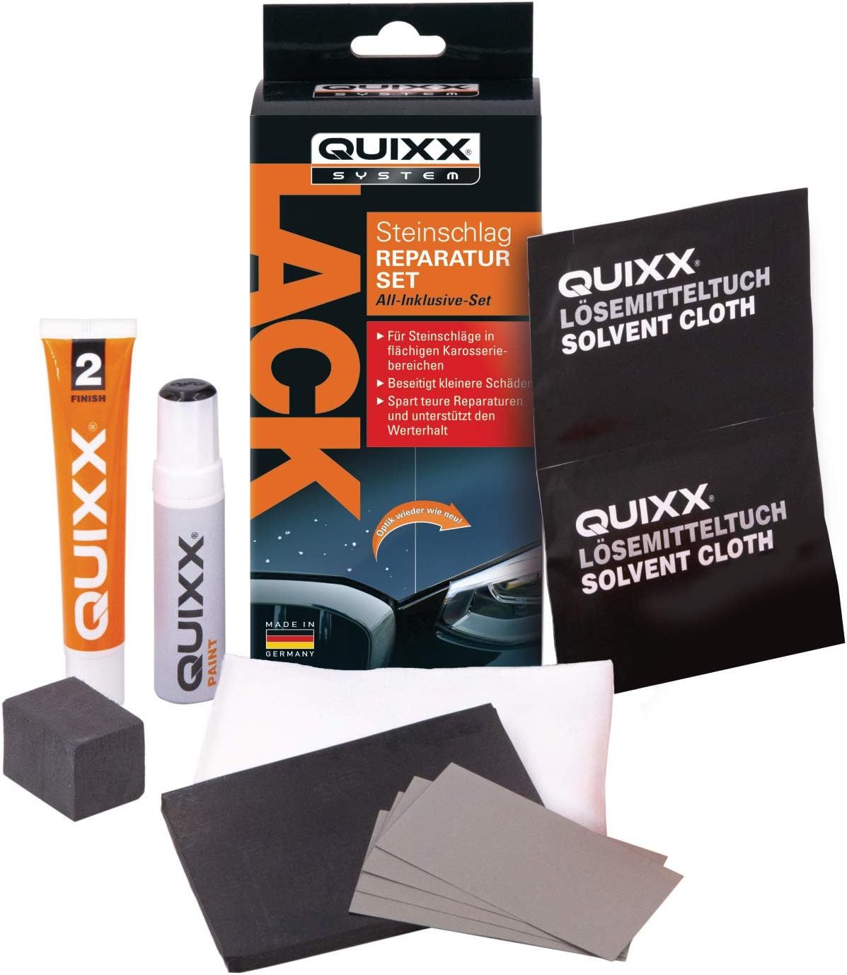Reparatur-Set QUIXX 20785 Lack Steinschlag Reparatur Set, Farbe silber, Auto Lack