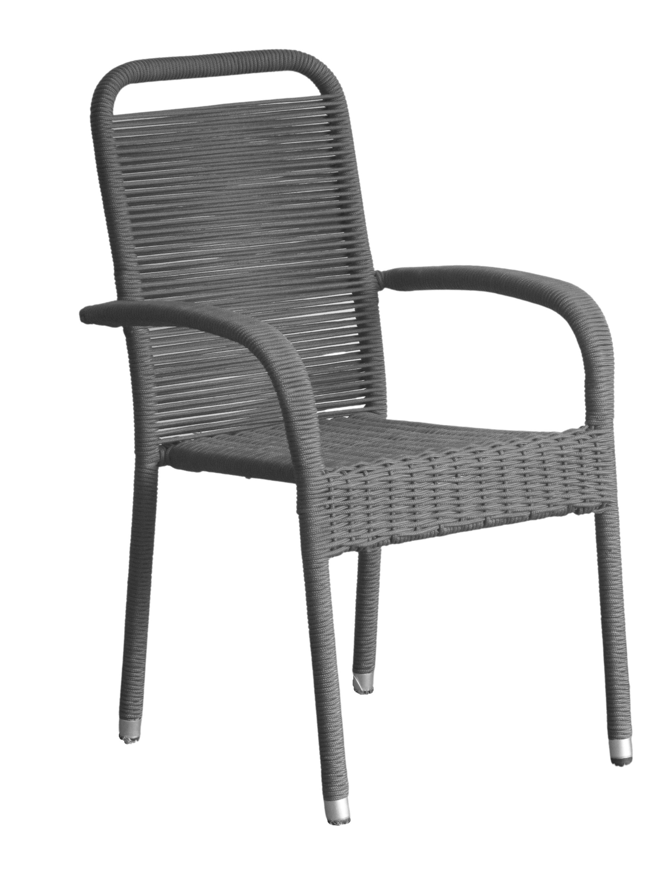 Gartenstuhl Wholesa Gartenstuhl Ramano schwarz Stapelstuhl Klappstuhl