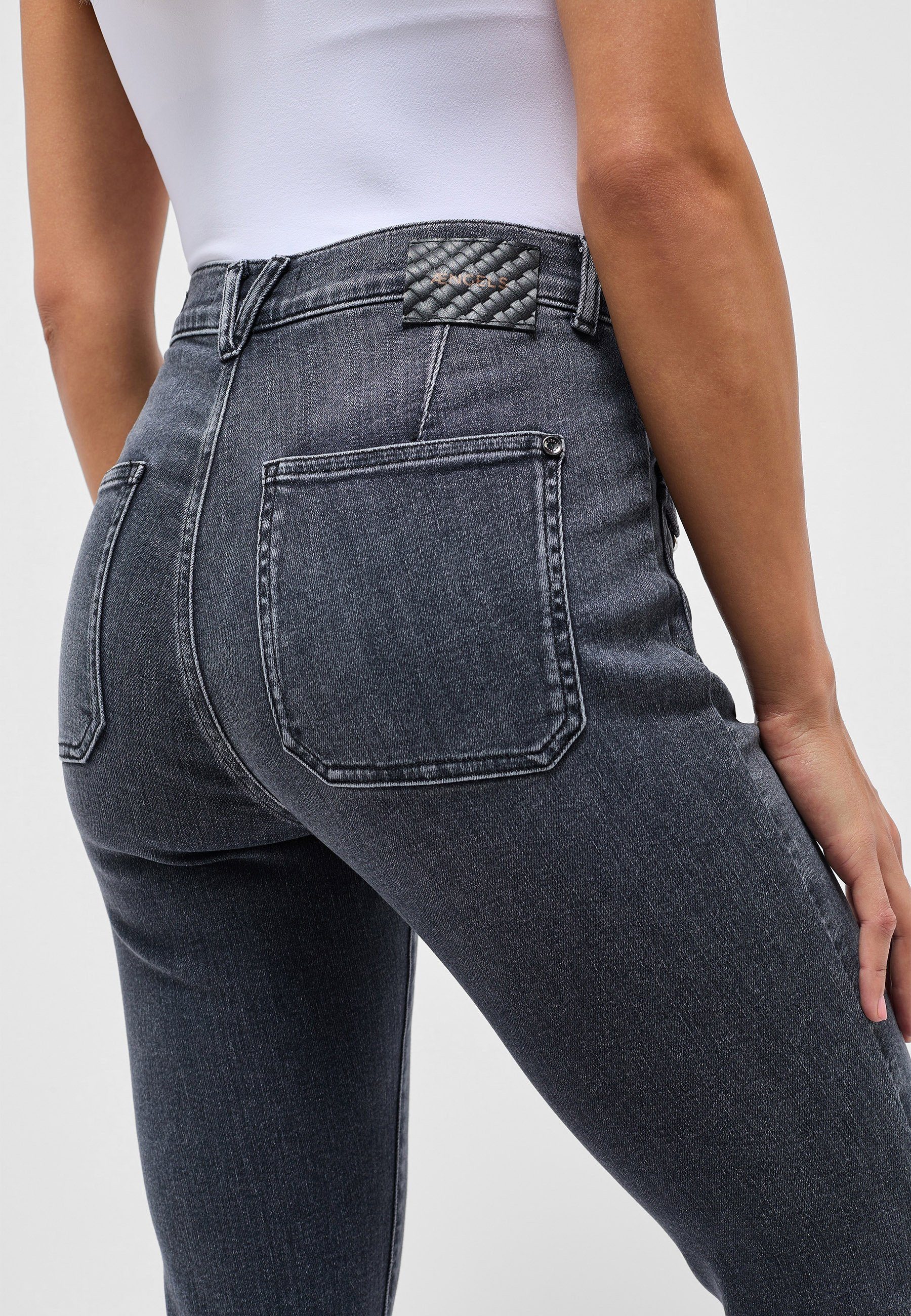 Bootcut-Jeans AENGELS Pocket Jeans Mit Schmuckdetail Bootcut