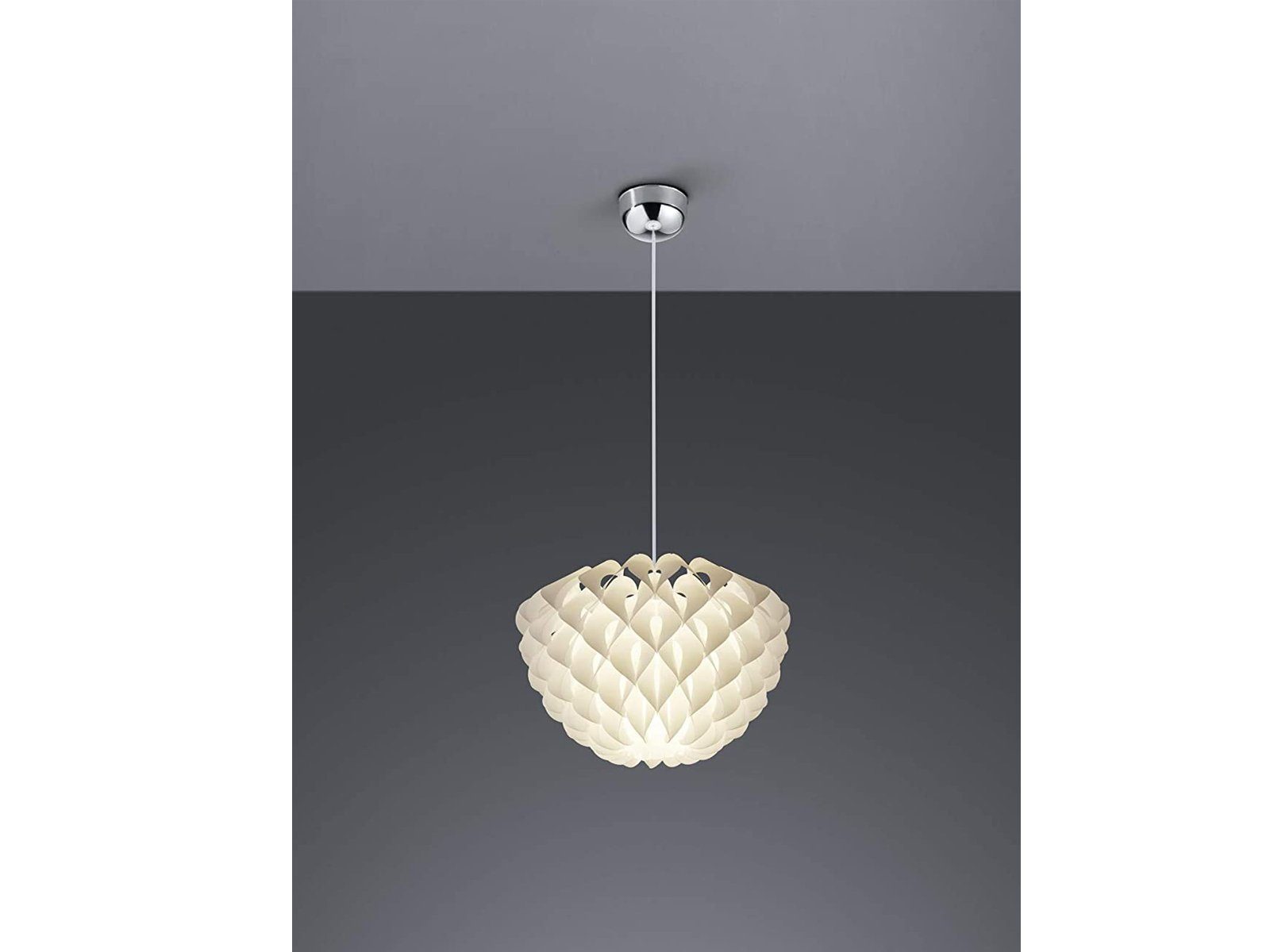 meineWunschleuchte LED Pendelleuchte, Design Kugel-leuchte mit  Lampen-Schirm, dimmbar in Weiß für über Esstisch Kochinsel Esszimmertisch,  1-flammig online kaufen | OTTO