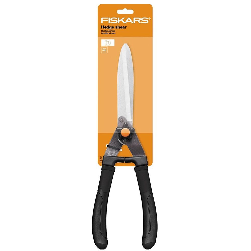 Fiskars Heckenschere Fiskars Heckenschere HS10 Mattschwarz mit rutschhemmenden SoftGrip-Gri – Bild 4 von 5