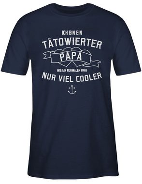 Shirtracer T-Shirt Ich bin ein tätowierter Papa Vatertag Geschenk für Papa