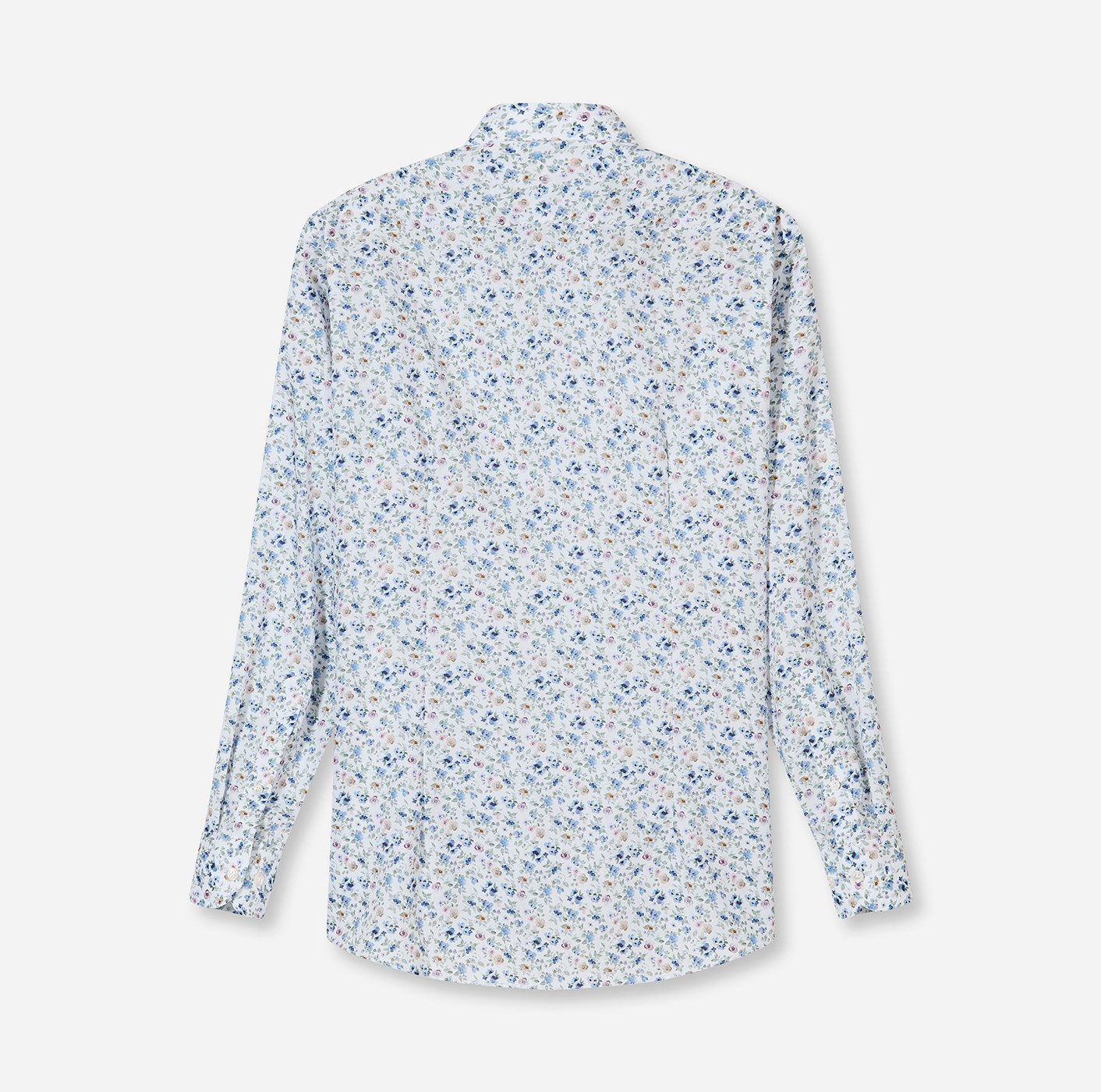 OLYMP Langarmhemd Luxor Businesshemd, New-Kentkragen, floraler Print, modern fit