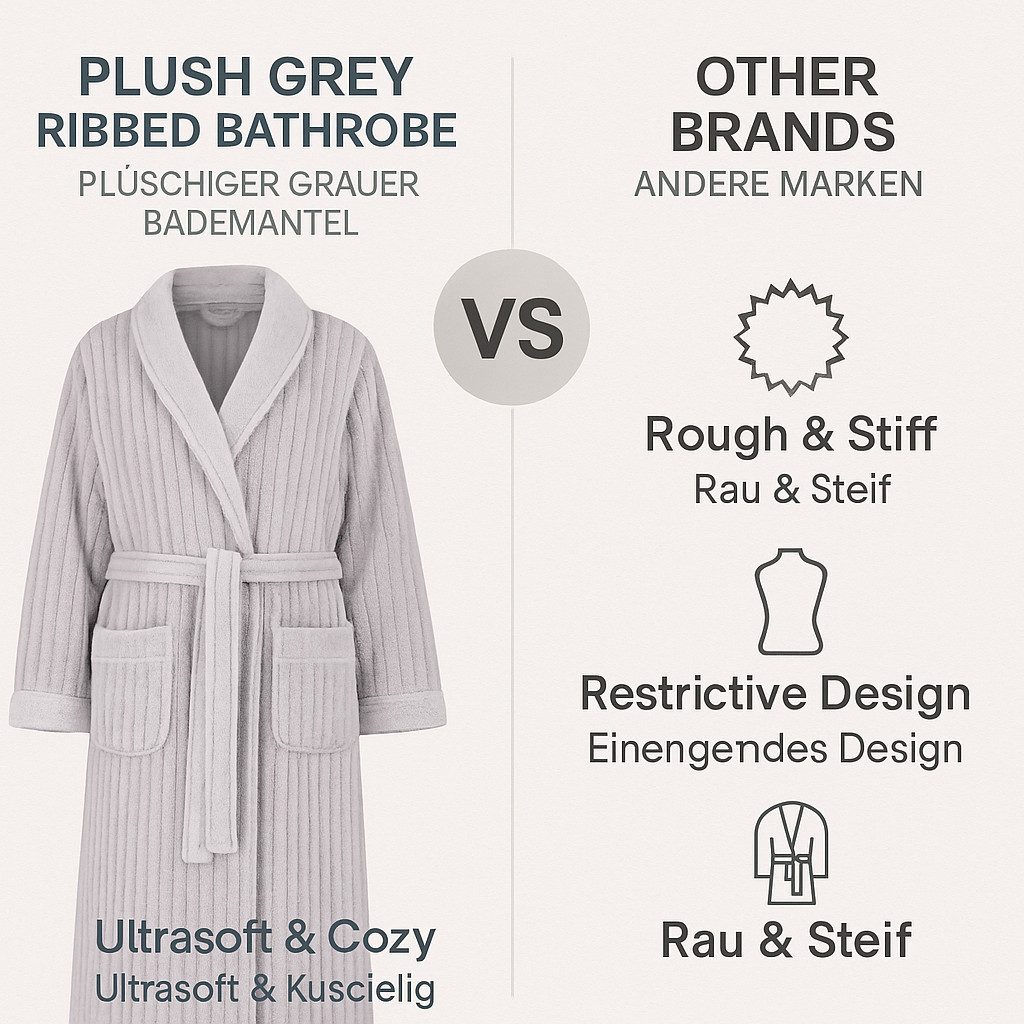 Betz Bademantel Microfaser mit Schalkragen - MALMÖ - für Herren und Damen, Gürtel
