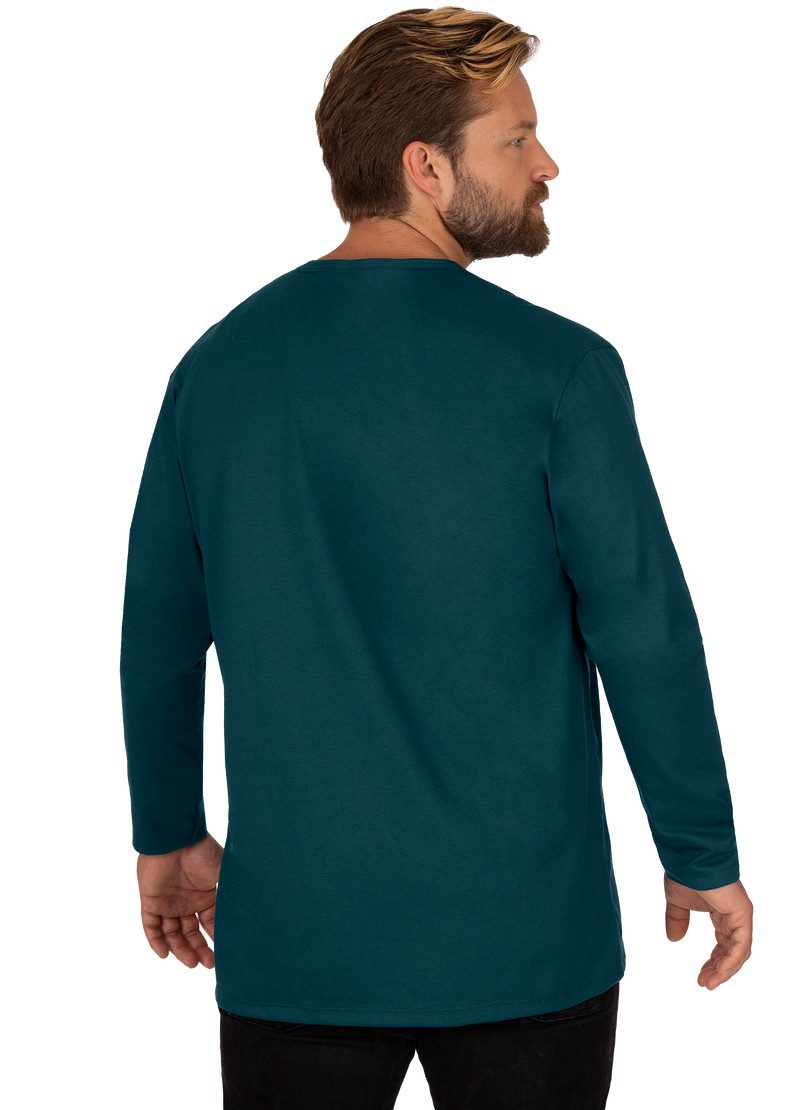 Trigema Longsleeve "TRIGEMA Langarmshirt mit Knopfleiste", (1 tlg.) günstig online kaufen