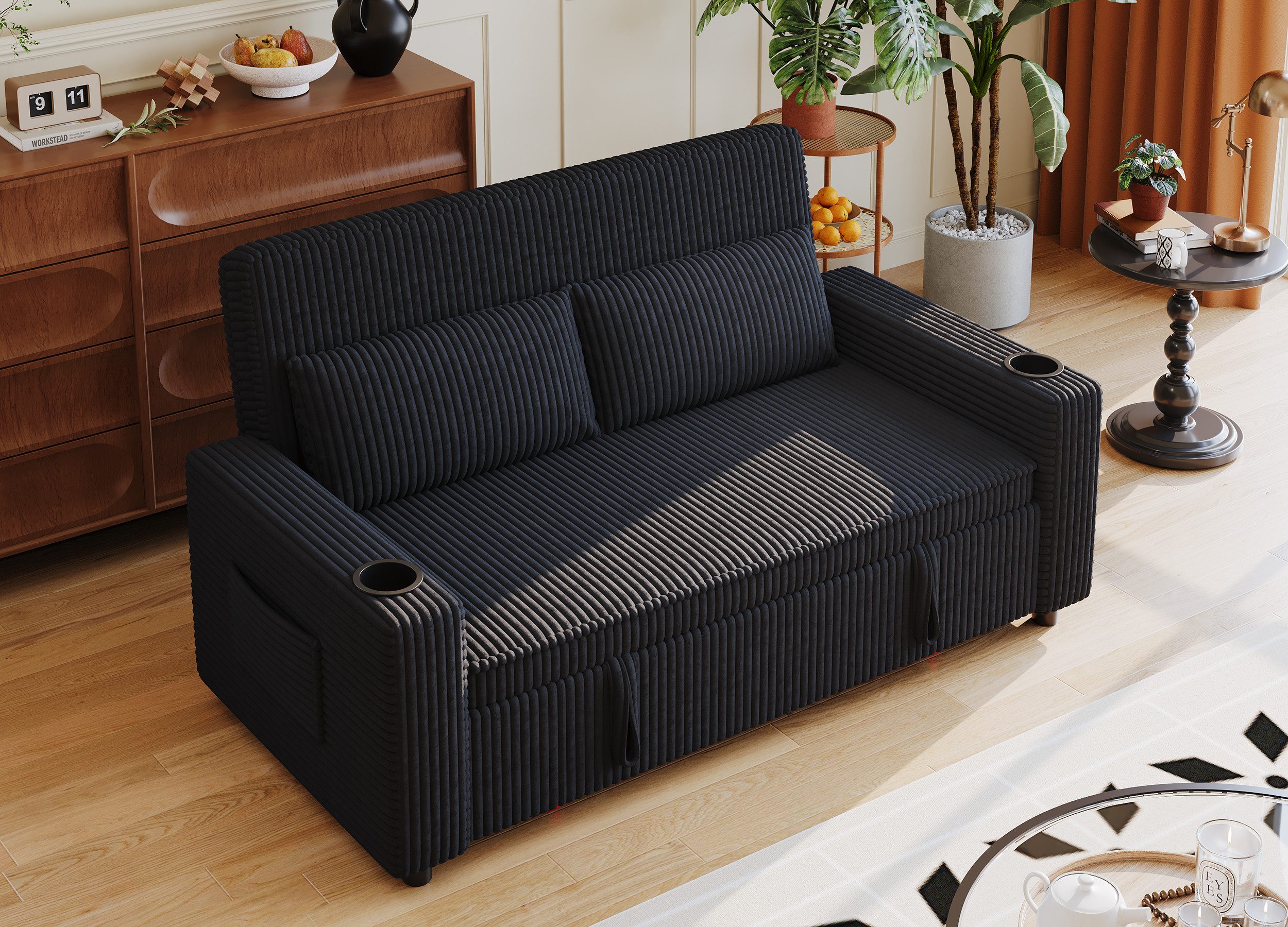 GUNJI Sofa Mit Bettfunktion, mit ausziehbarer sofas wohnzimmer, Hochwertige günstig online kaufen