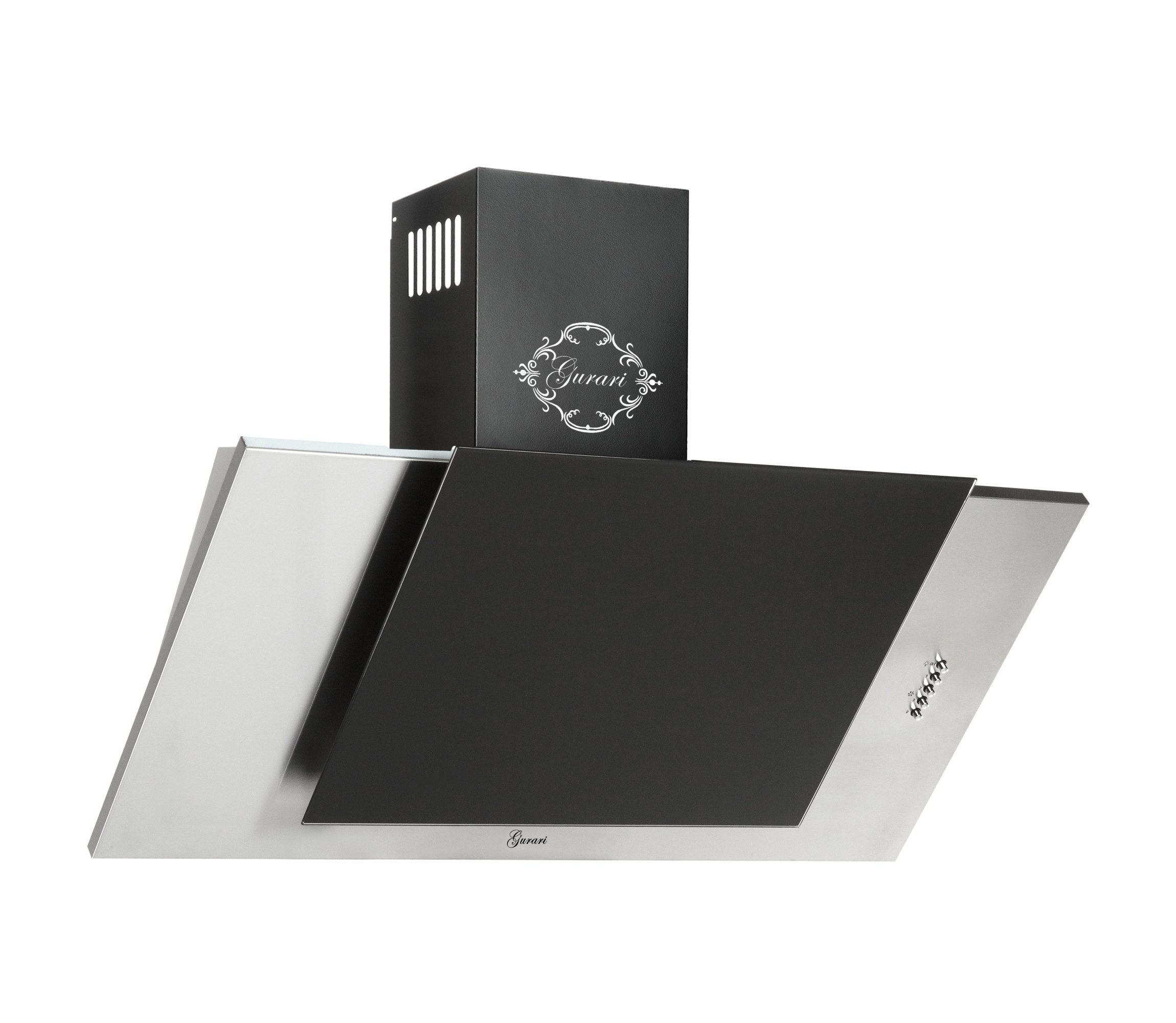 GURARI Kopffreihaube GCH S 482 90 IS. Dunstabzugshaube 90cm 1000 m³/h Edelstahl Schwarzglas GCH S 482 90 IS. Dunstabzugshaube 90cm 1000 m³/h Edelstahl Schwarzglas, Dunstabzugshaube 90cm 1000 m³/h Edelstahl Schwarzglas