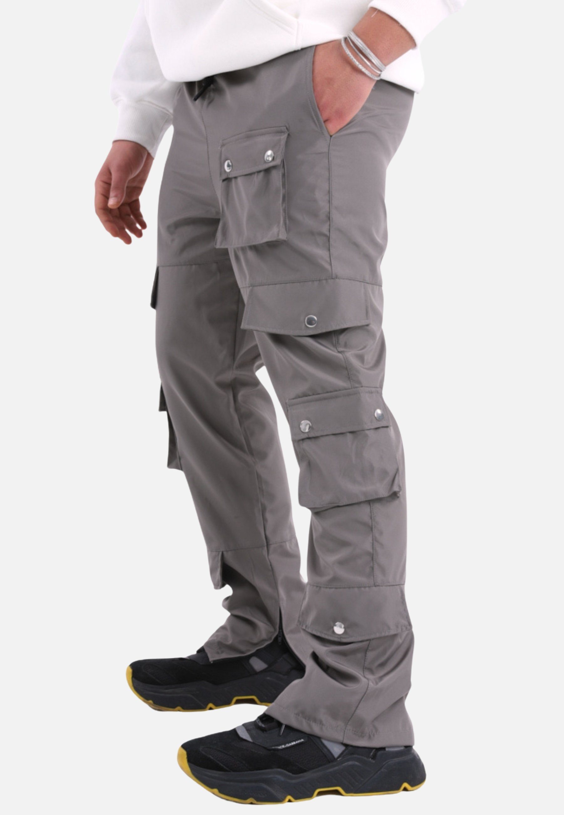 COFI Casuals Cargohose Jogginghose viele Taschen Jogger seitlich zu öffnen günstig online kaufen