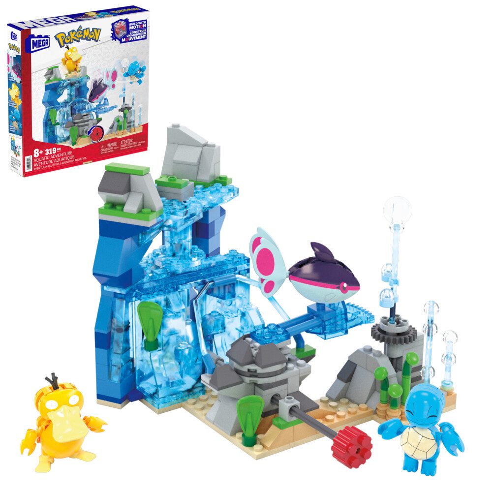 Mattel® Steckspielzeug MEGA Pokémon Wasserabenteuer