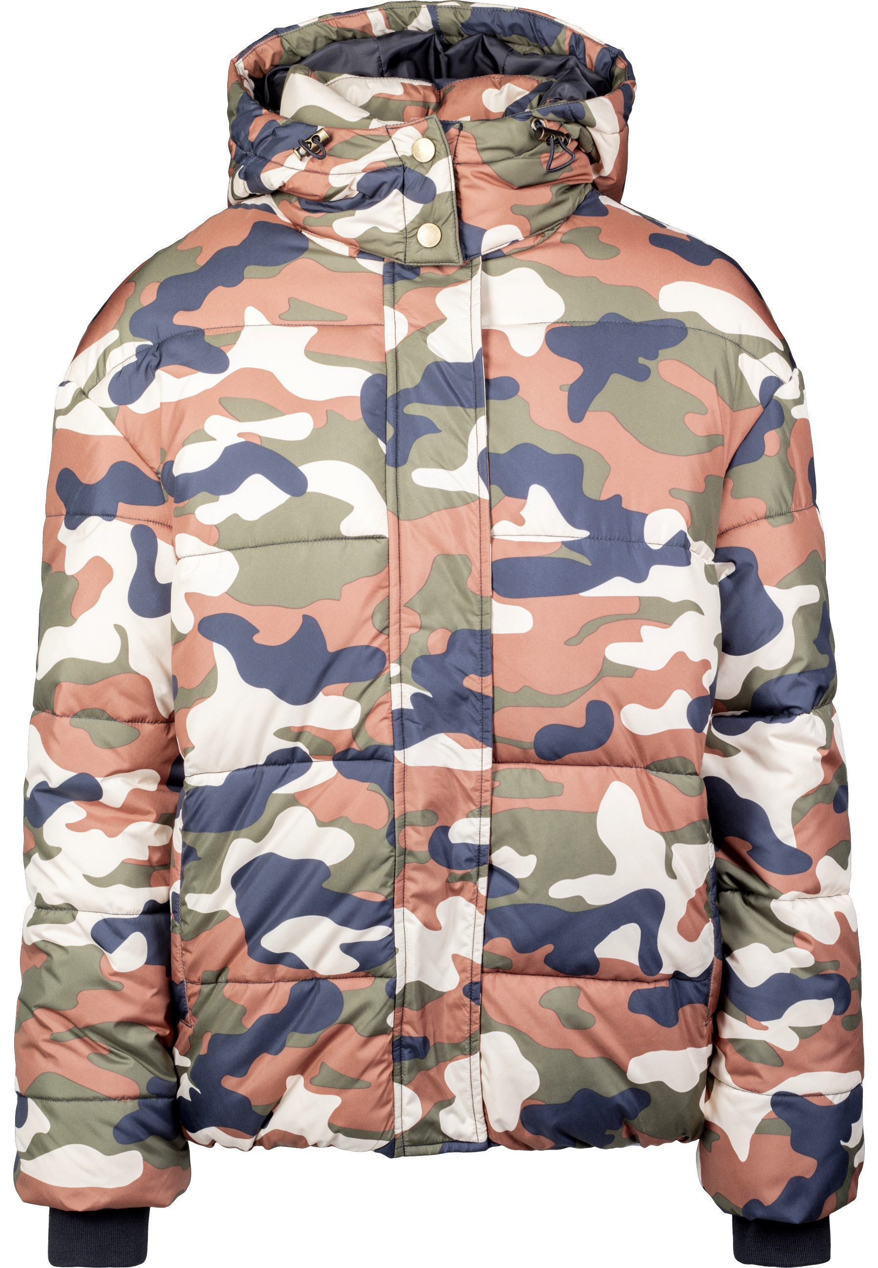 URBAN CLASSICS Winterjacke Urban Classics Damen Ladies Boyfriend Camo Puffer Jacket (1-St)