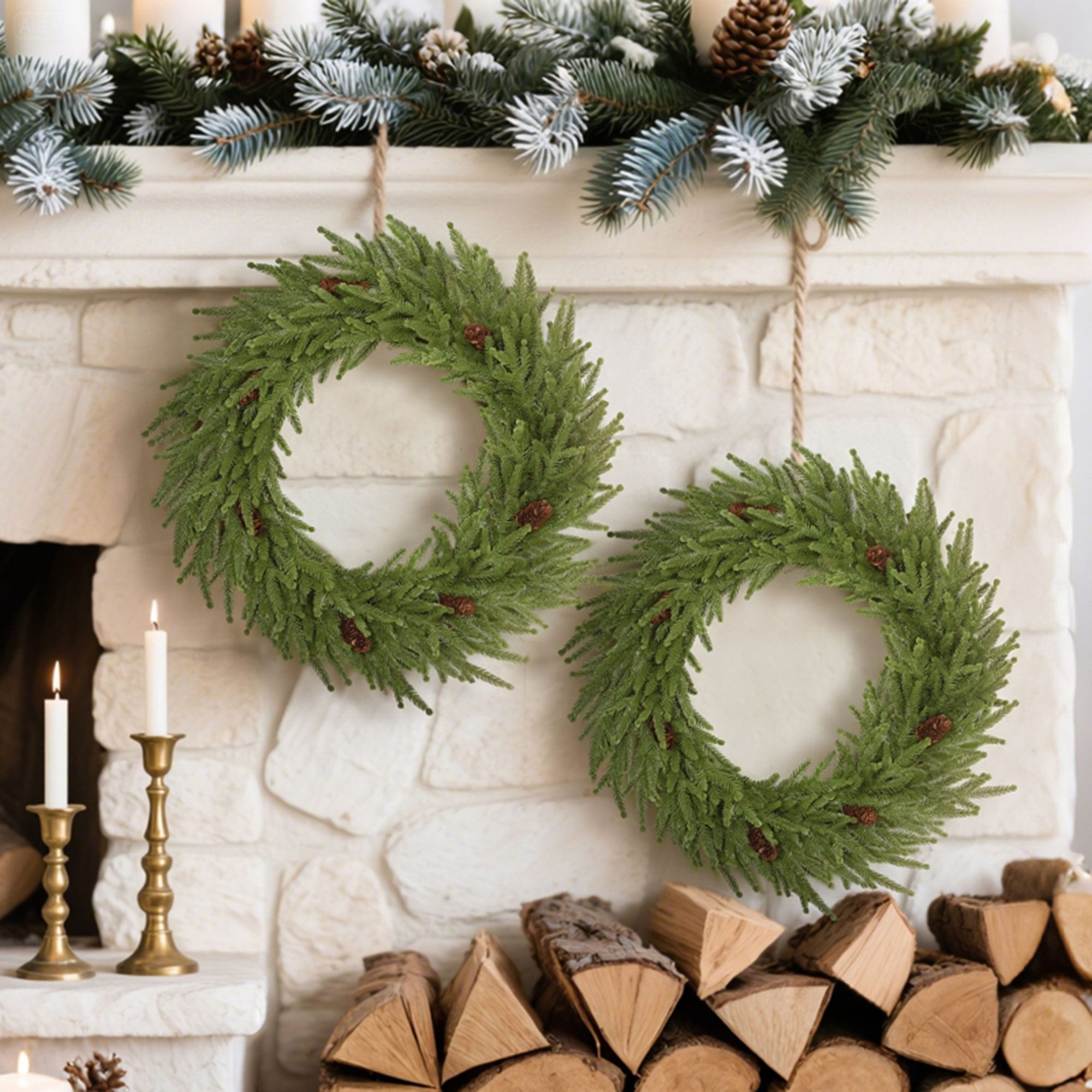 MC Star Dekokranz Weihnachtskranz mit Zapfen, Türkranz Künstlicher Weihnach günstig online kaufen
