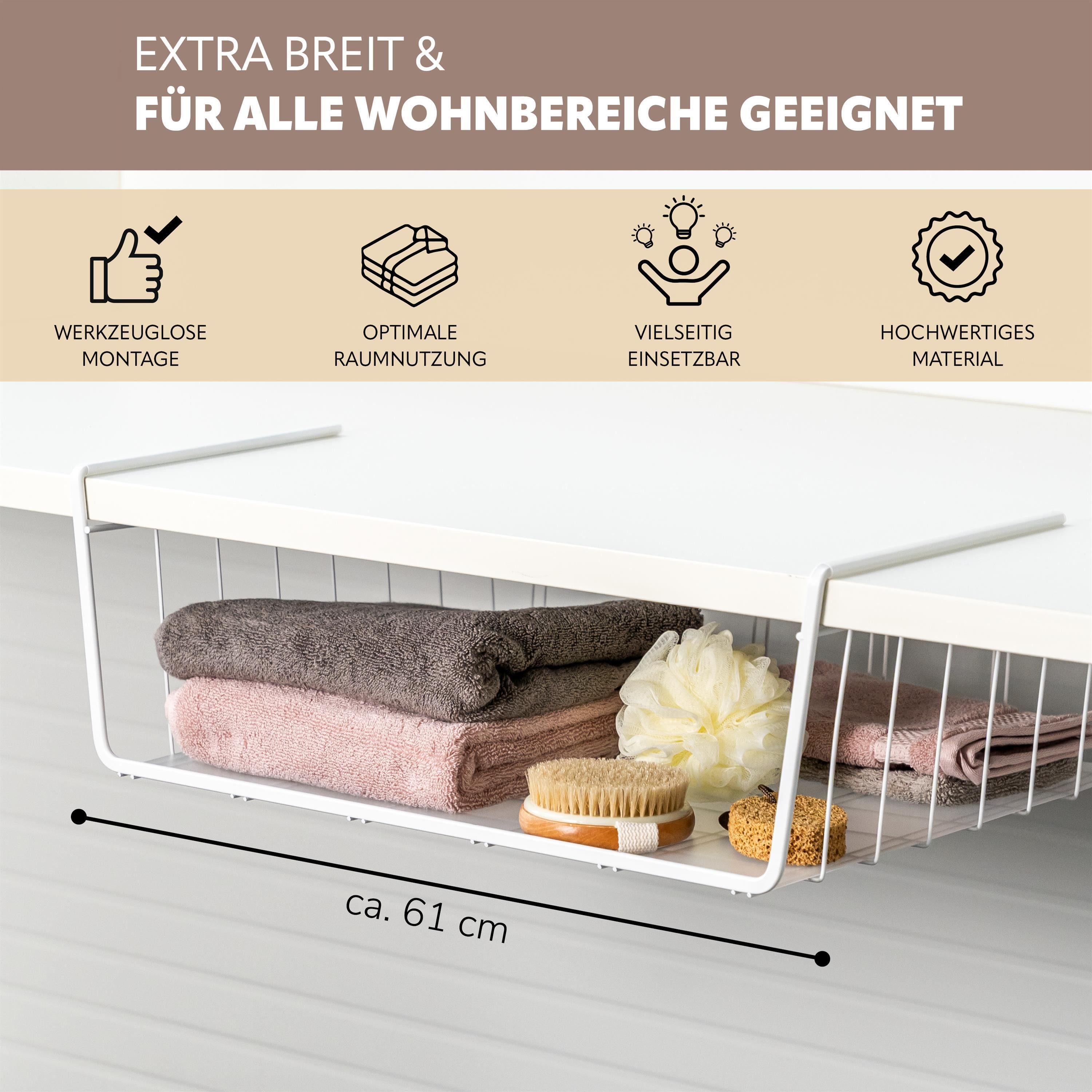 eluno Einhängekorb Maxi-Schrankkorb inklusive Einlegeboden und Kratzschutz (1 St)