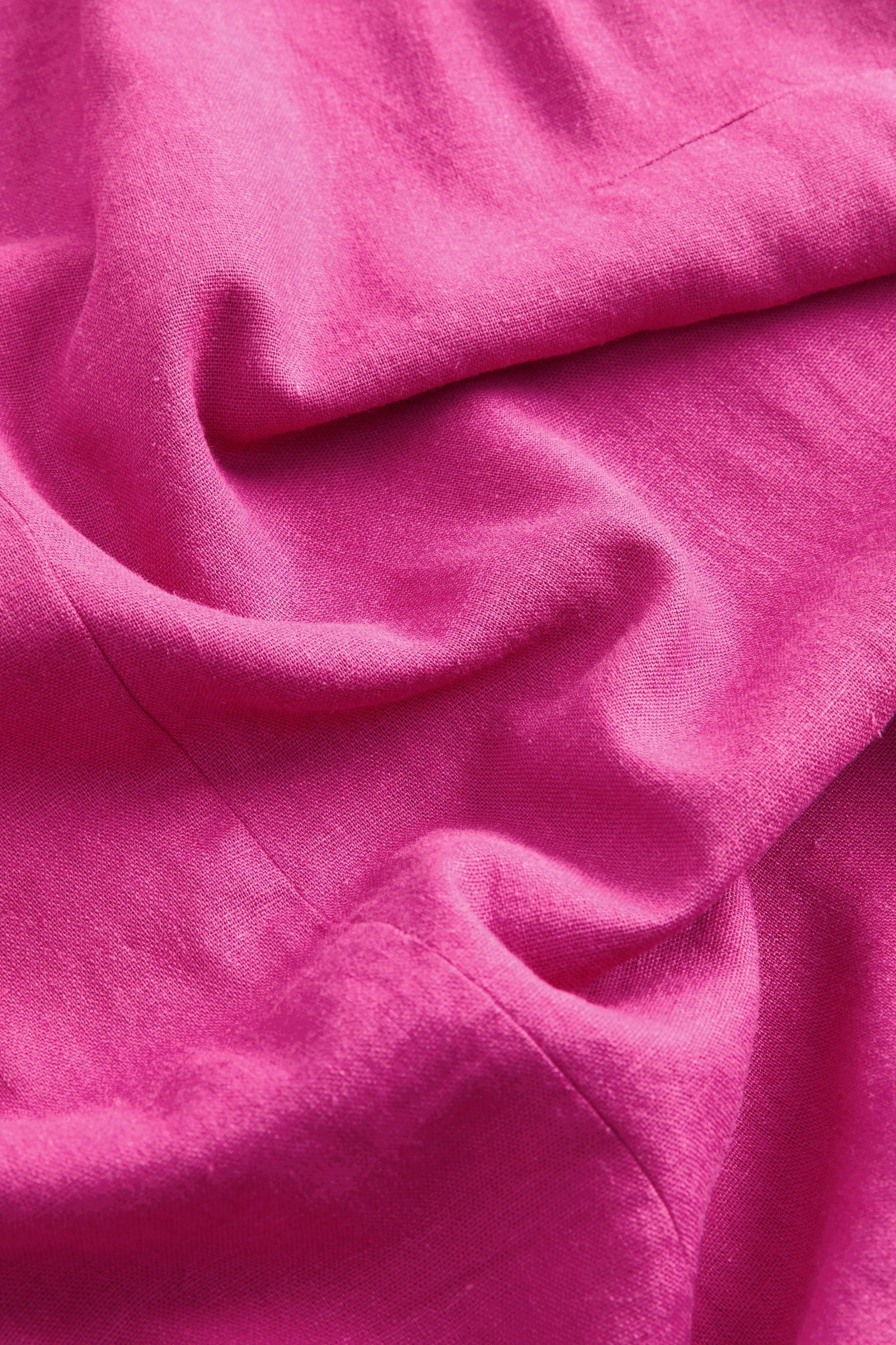 Strampler Next (1-tlg) Jumpsuit Pink aus Leinengemisch