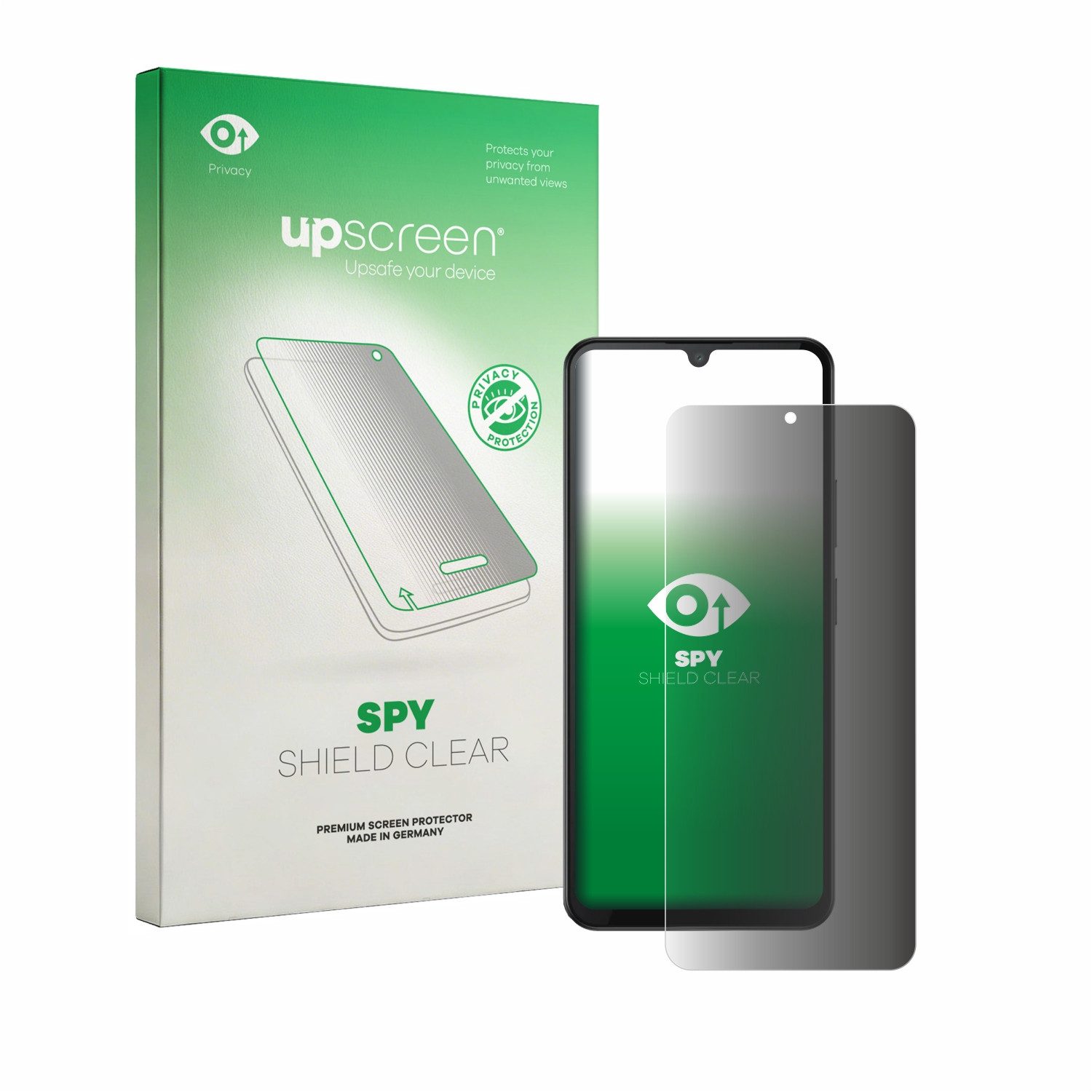 upscreen Displayschutzfolie Sichtschutzfolie für Doogee M30, Anti-Spy Privacy Sichtschutz Blickschutzfolie Blaulicht-Schutz