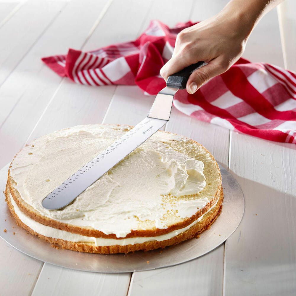 WESTMARK Winkelpalette mit Maßangaben in cm, Länge: 38,7 cm, Rostfreier Edelstahl/Kunststoff, rostfrei, spülmaschinengeeignet, BPA-frei