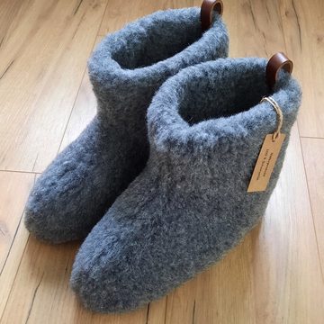 em-ka Hüttenschuhe Schurwolle Winter Warme Wollsocke Hausschuhe Hausschuh Hausschuh Schafwolle, Lammwolle, Damen, Herren, Naturprodukt, Hausstiefel, Füßwärmer