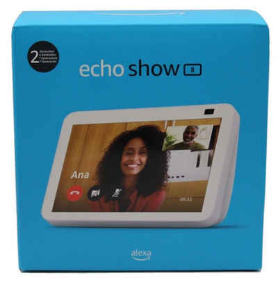 Amazon Echo Show 8 2. Generation 2021 Smart Speaker (WLAN (WiFi), Bluetooth, hochauflösender Klang, Sprachsteuerung, 13 MP Kamera, Kameraabdeckung)