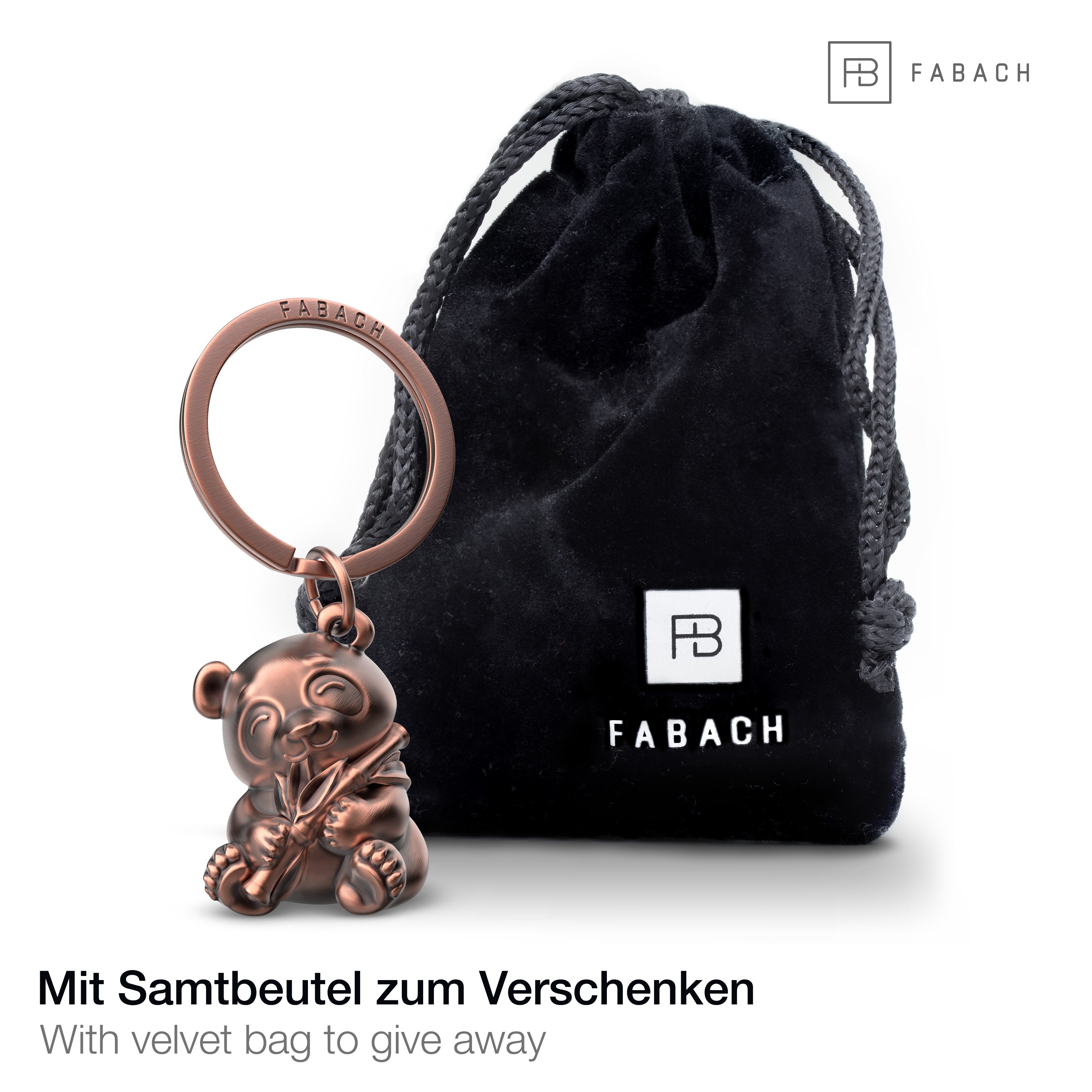 FABACH Schlüsselanhänger Panda Bär "Tao" - Glücksbringer Geschenk für Panda Bär Liebhaber