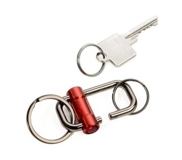 TROIKA Schlüsselanhänger Schlüsselanhänger mit 3 Schlüsselringen in 2 Größen 2-WAY KEY