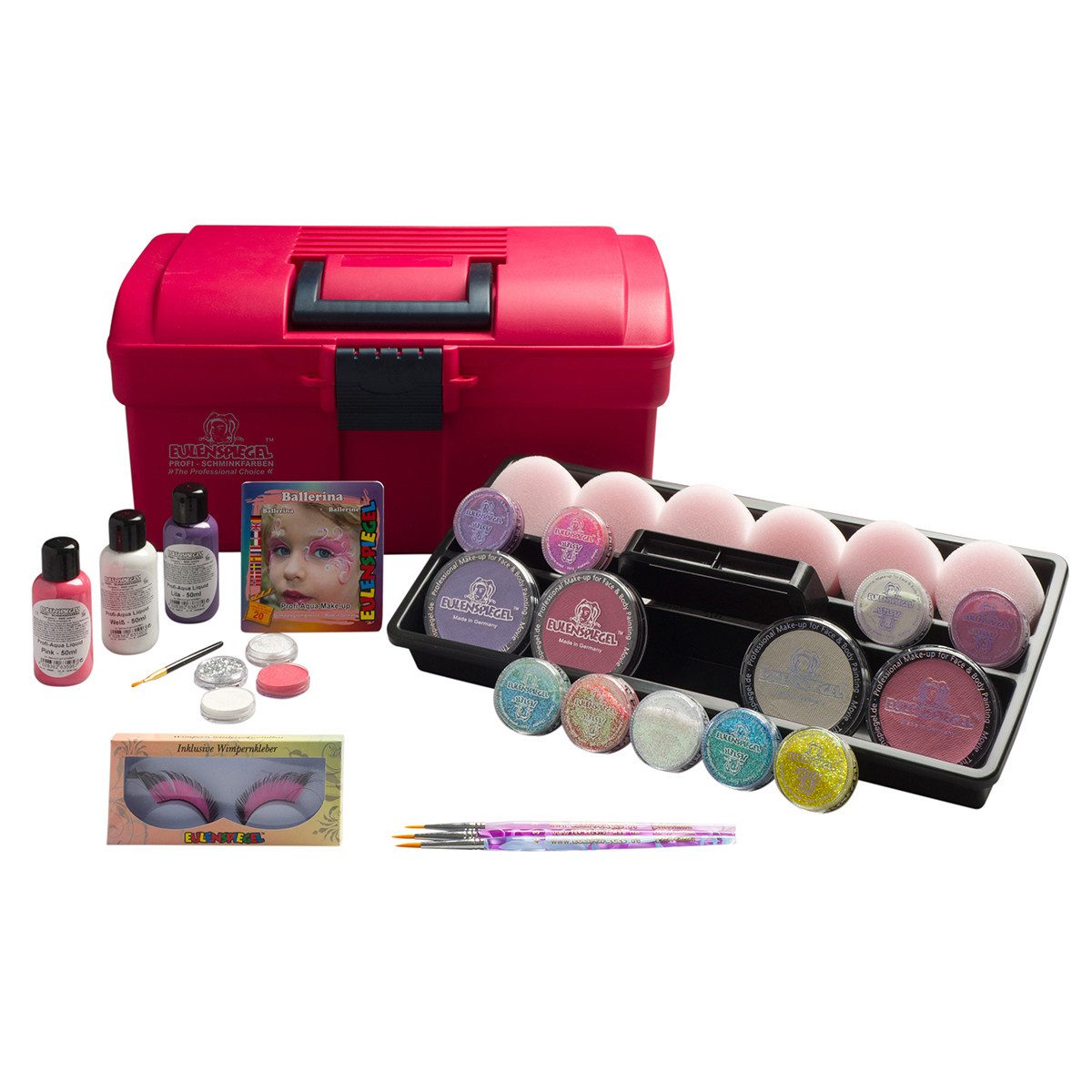 Eulenspiegel Schmink-Koffer Eulenspiegel Just Pink Schmink-Koffer Make-up Set, 1-tlg., Qualitätsprodukt 'Made in Germany', dermatologisch getestet