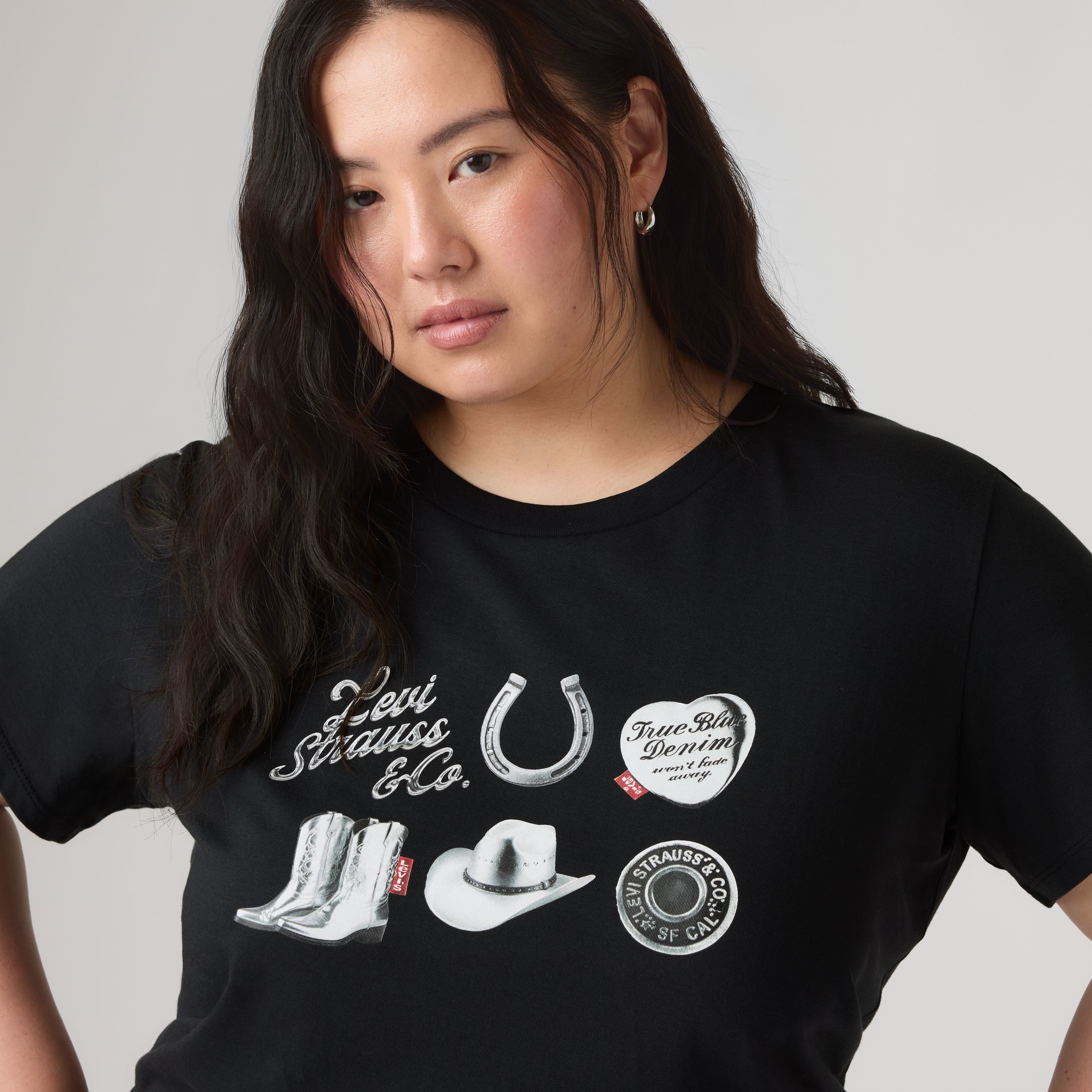 Levi's® Plus T-Shirt PL PERFECT TEE Country-Style – Bild 4 von 4
