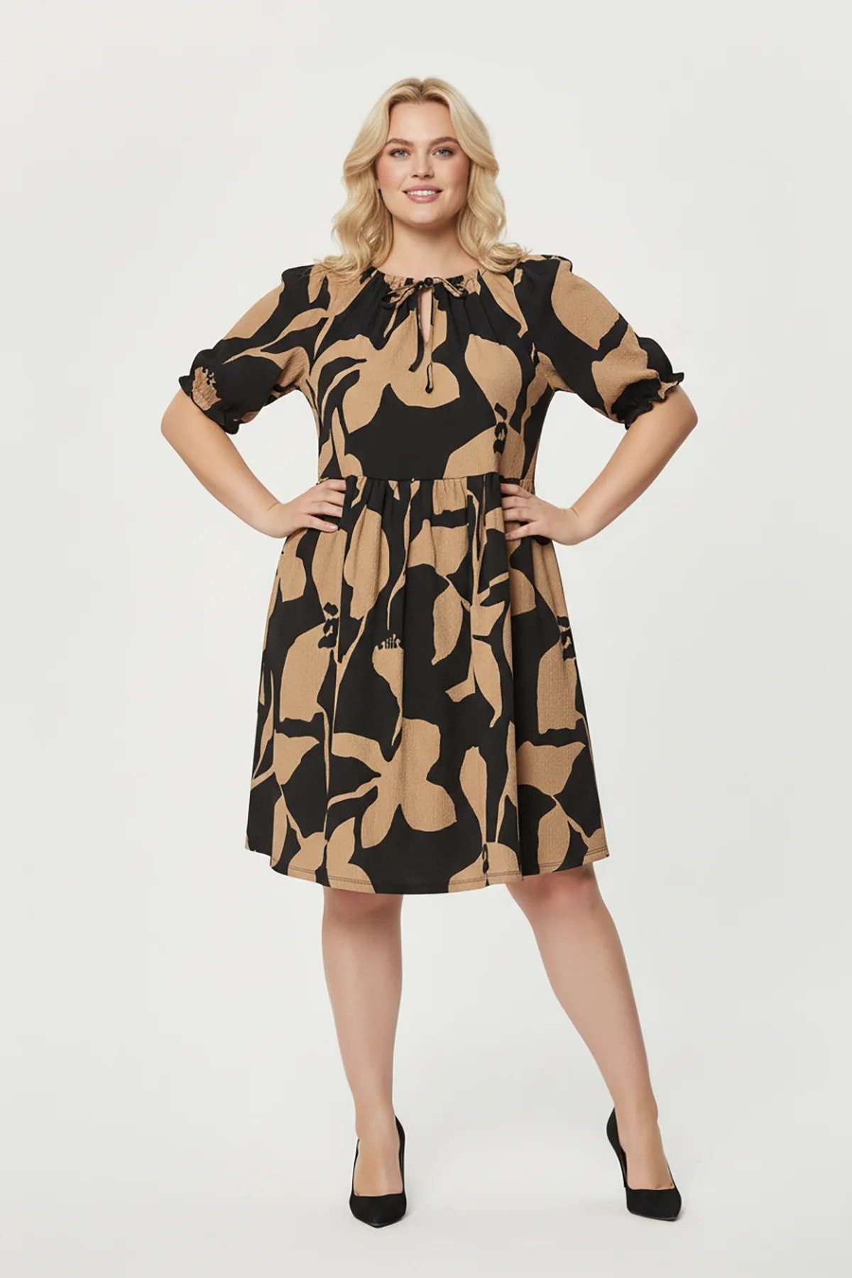 Shape of You Midikleid Kleid mit Blumenmuster