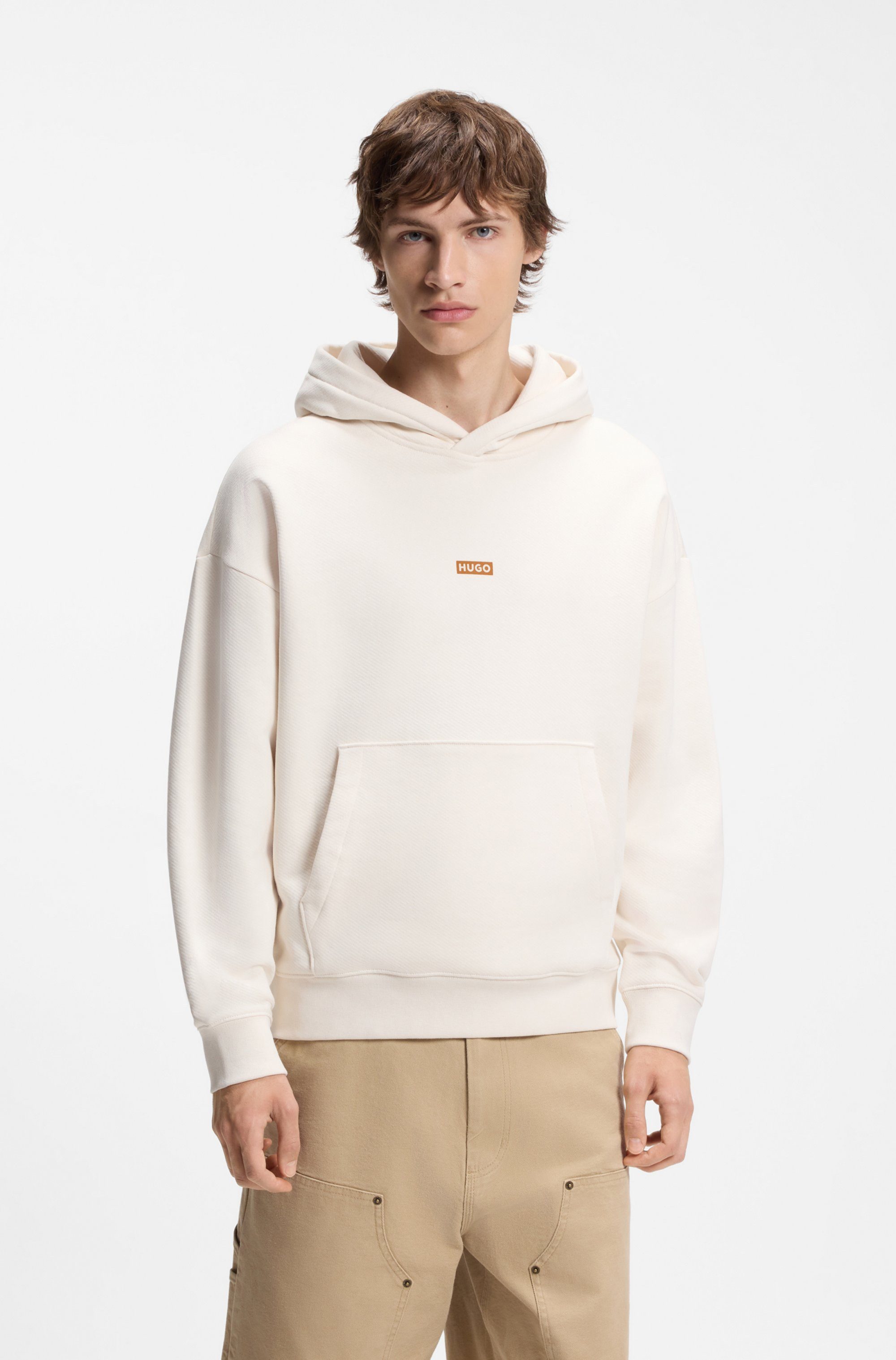 HUGO Hoodie Nazardo großer Rückendruck, Relaxed Fit, Kapuze