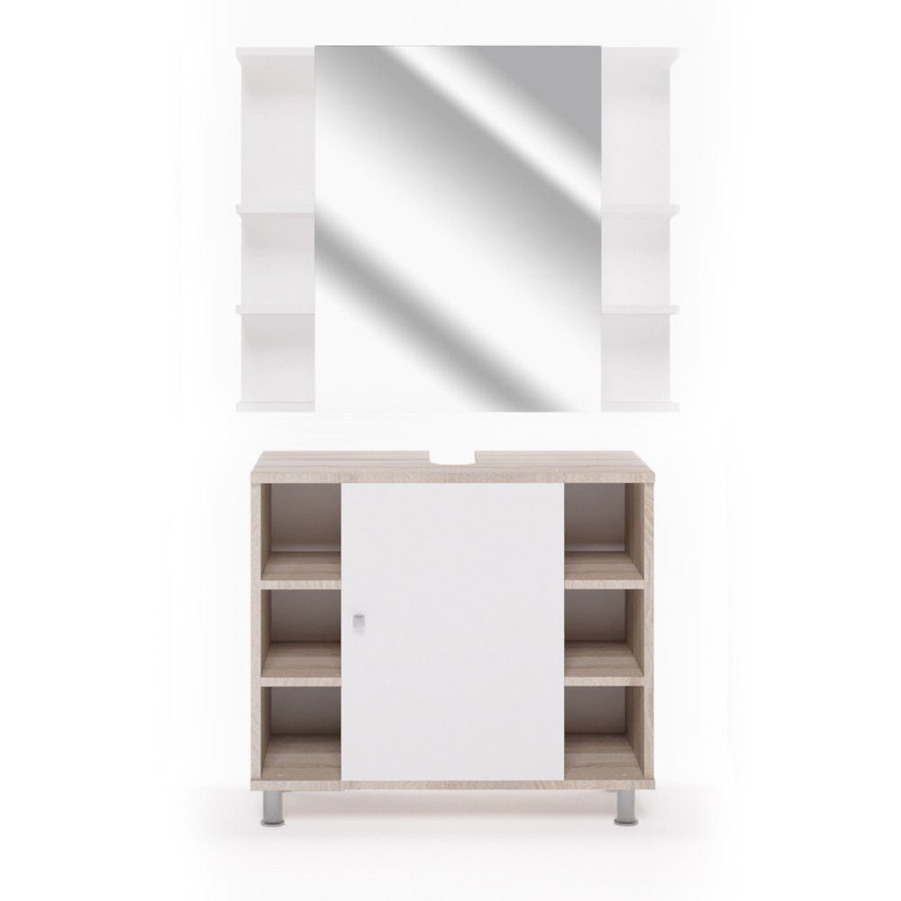 Vicco Badmöbel-Set Fynn, Sonoma, 2 Teile, günstig online kaufen