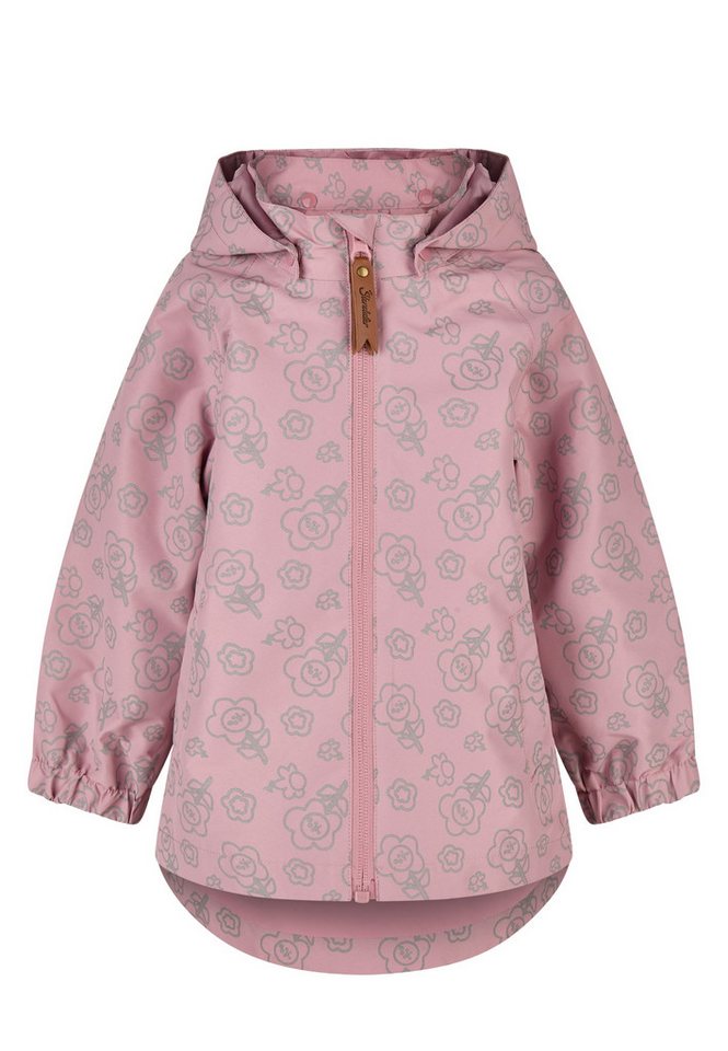 Sterntaler® Regenjacke Regenjacke gefüttert Blume (1-St) Gefütterte, wasserabweisende Regenjacke mit Reflexdruck