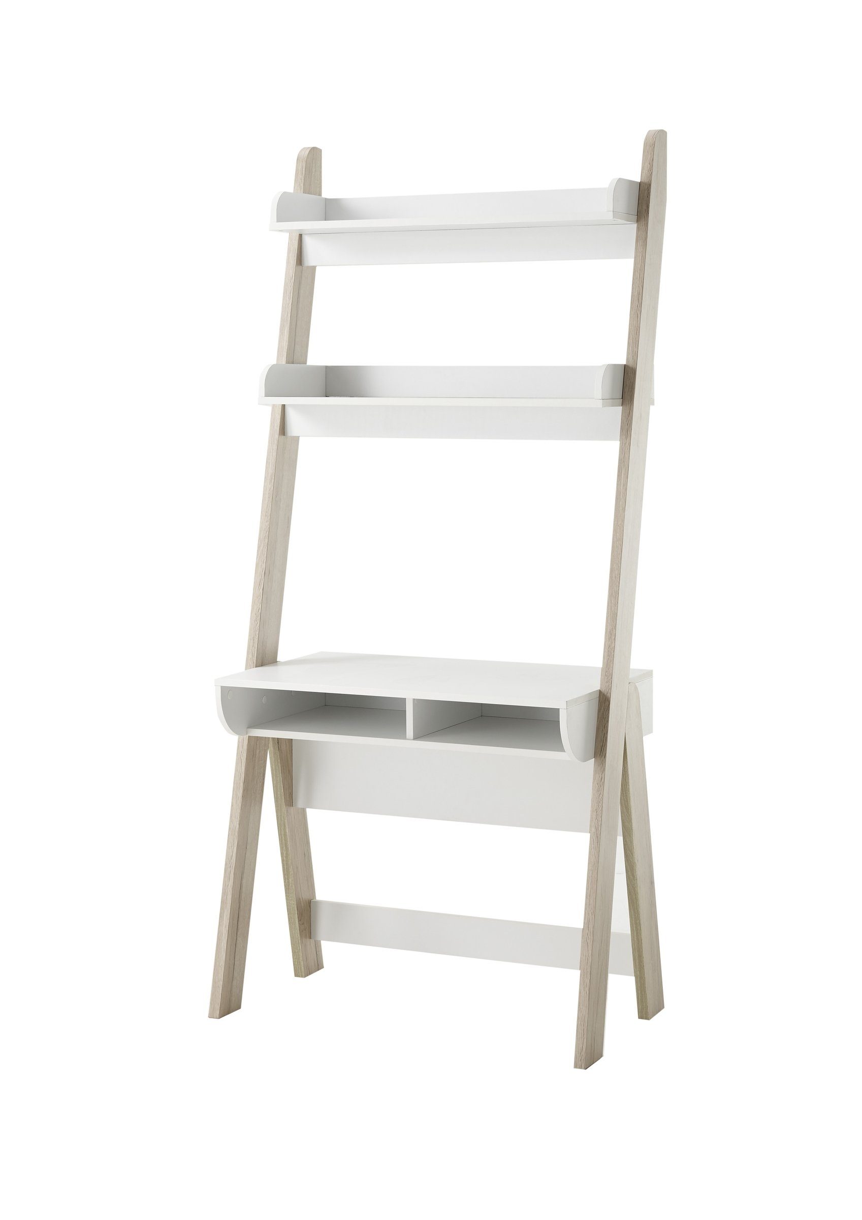 MCA furniture Schreibtisch aus Holzwerkstoff in holzfarben,weiß (BxHxT: 85x182x48 cm)