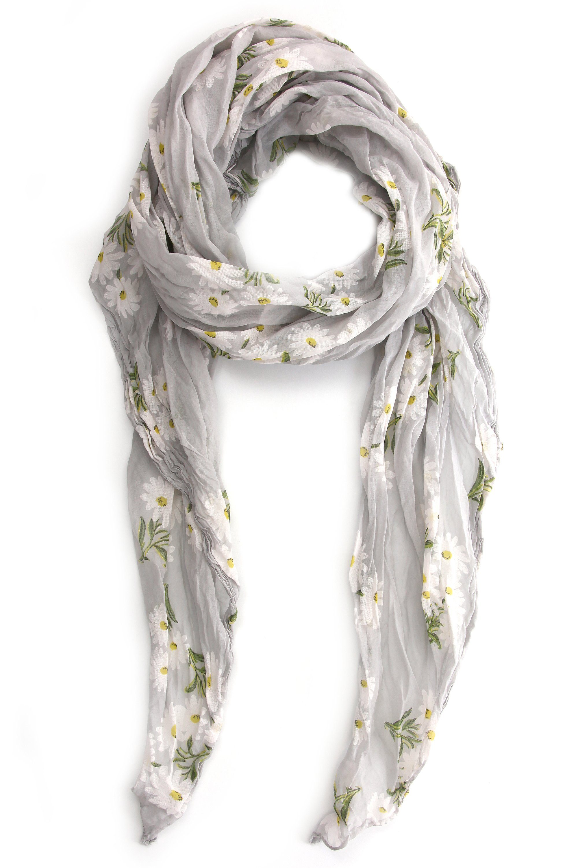COLLEZIONE ALESSANDRO Modeschal Provence, (1-St), mit Margeriten mit Seidenanteil