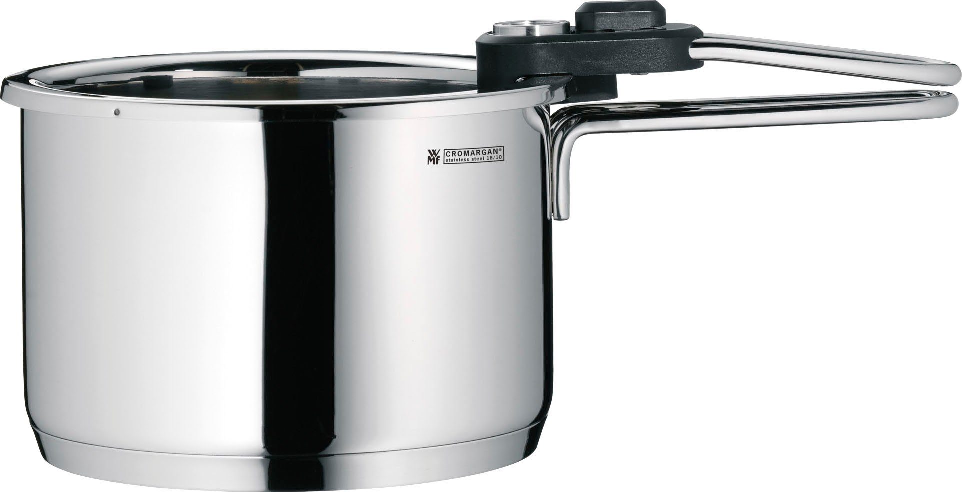 WMF Simmertopf Wasserbadtopf mit herausnehmbaren Einsatz, Cromargan® Edelstahl Rostfrei 18/10, Ø 18 cm, mit Temperaturanzeige, spülmaschinengeeignet, Induktion