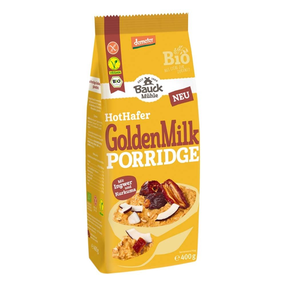 Bauck Mühle Cerealien HotHafer - GoldenMilk Porridge 400g