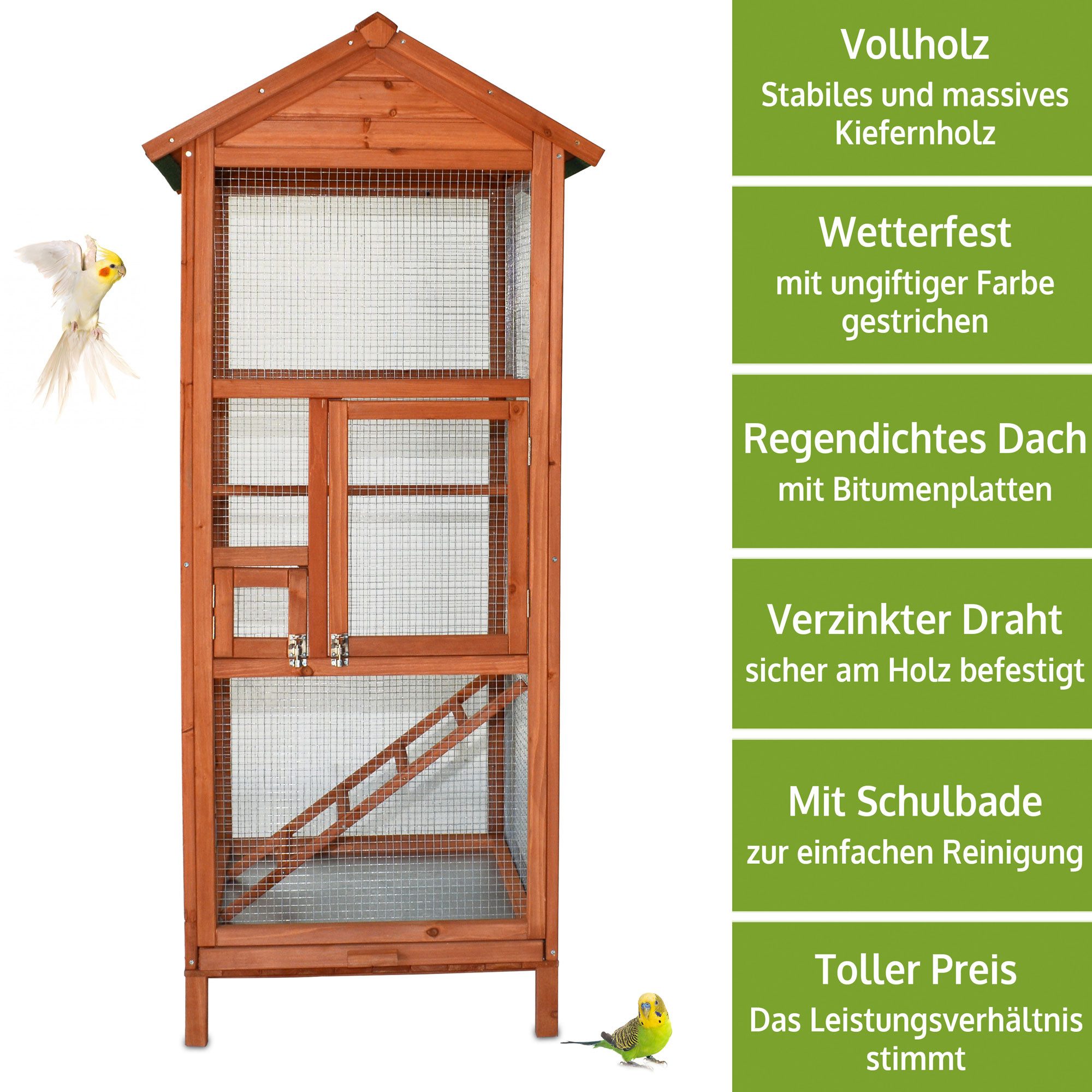 Zooprinz Vogelhaus Vogelvoliere Modell M L günstig online kaufen