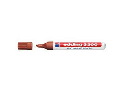 edding Permanentmarker EDDING 4-3300007 edding Permanentmarker 3300 1-5mm braun Permanentm